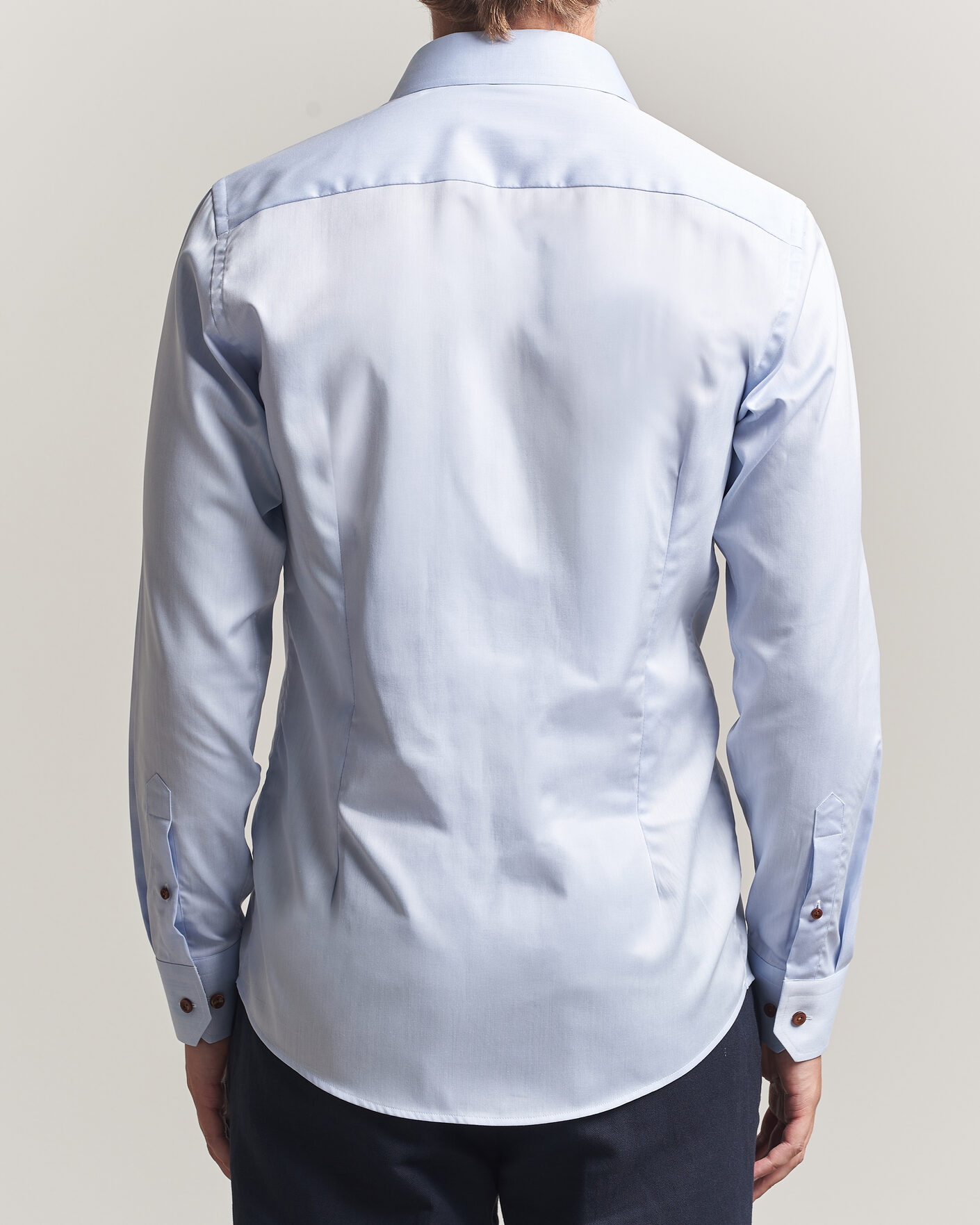 Herr | Skjortor | Eton | Slim Fit Signature Twill Contrast Shirt Light Blue