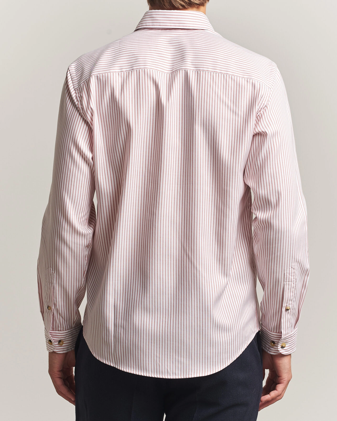 Herr | Skjortor | Eton | Casual Fit Signature Oxford Striped Shirt Orange