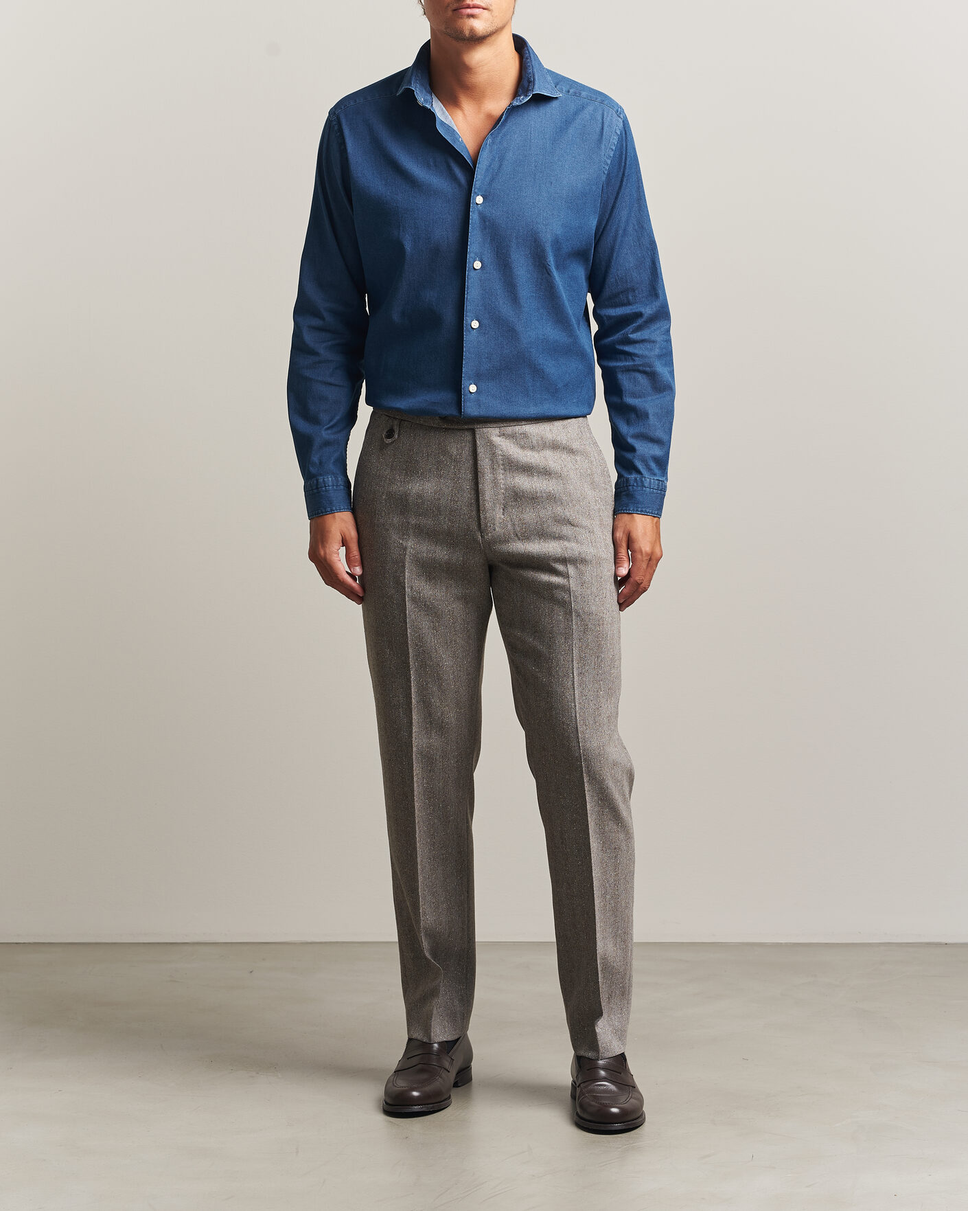 Herr | Skjortor | Eton | Casual Fit Denim Shirt Dark Wash