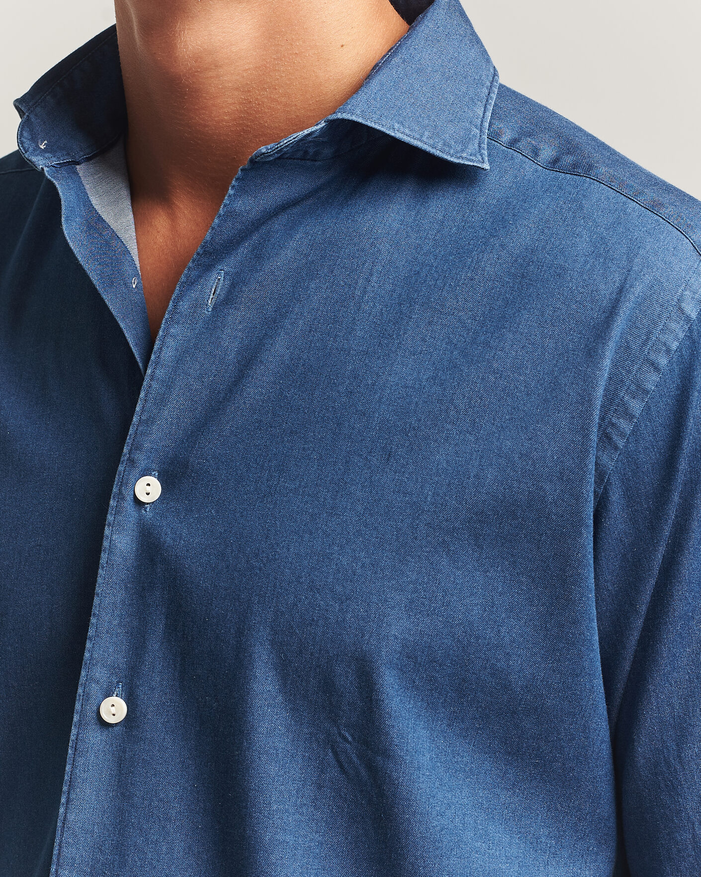 Herr | Skjortor | Eton | Casual Fit Denim Shirt Dark Wash