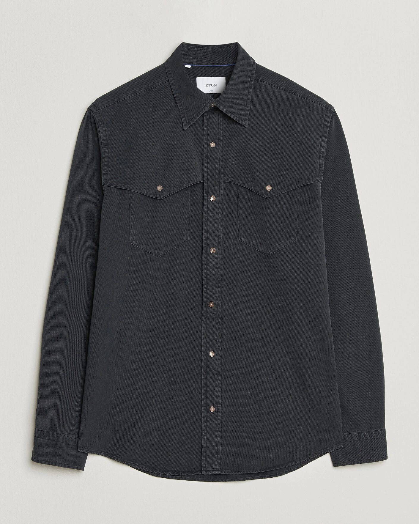 Herr | Skjortor | Eton | Indigo Western Shirt Black