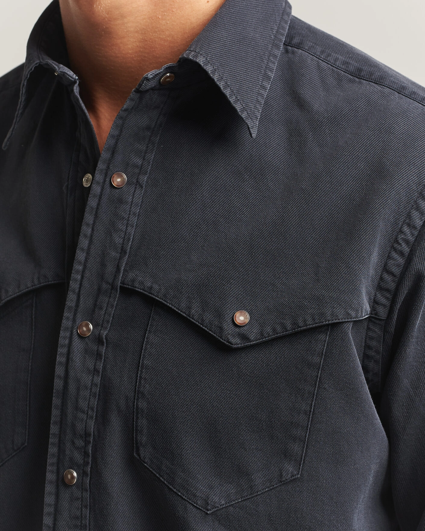 Herr | Skjortor | Eton | Indigo Western Shirt Black