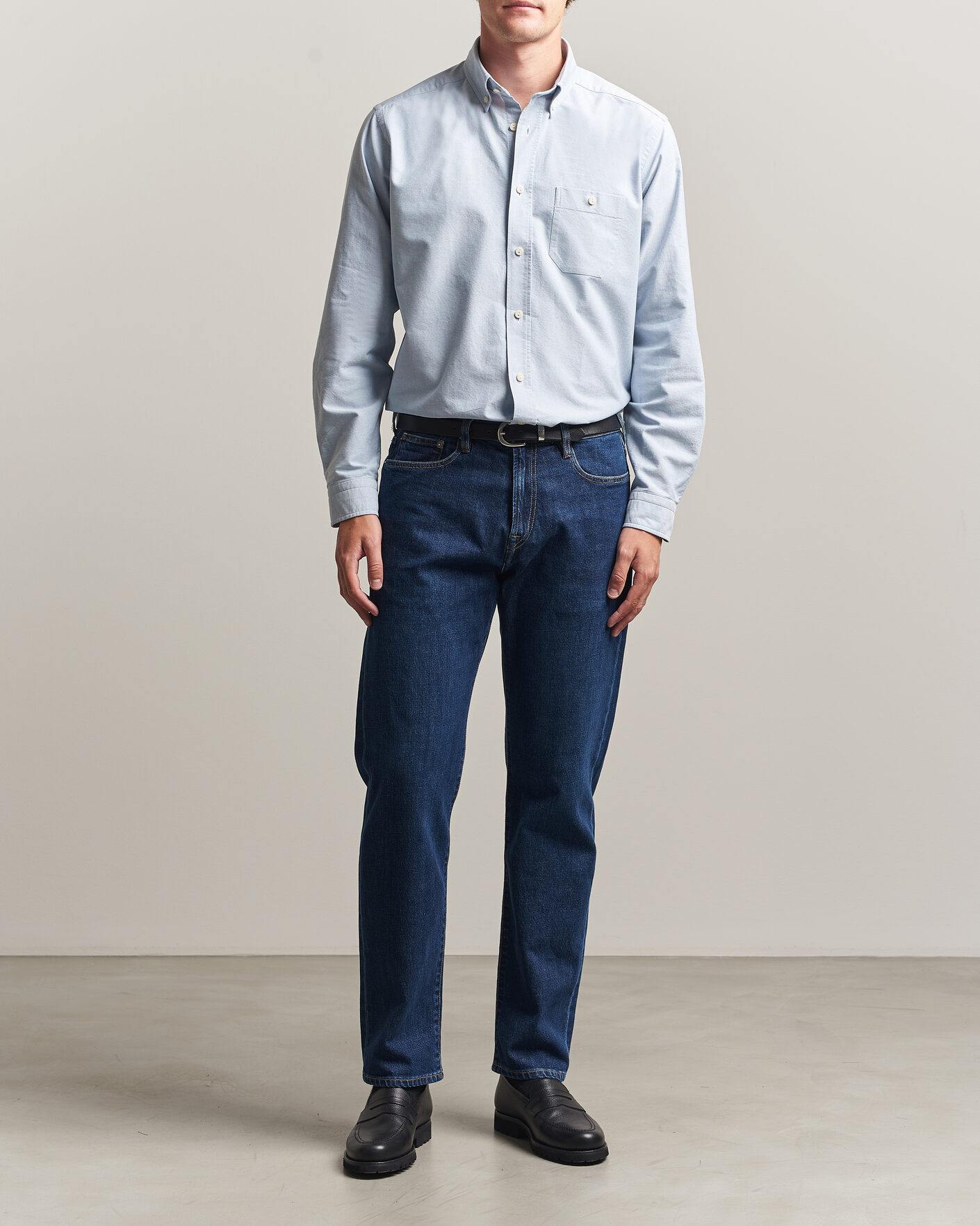 Herr | Skjortor | Eton | Regular Fit Ivy Oxford Shirt Light Blue