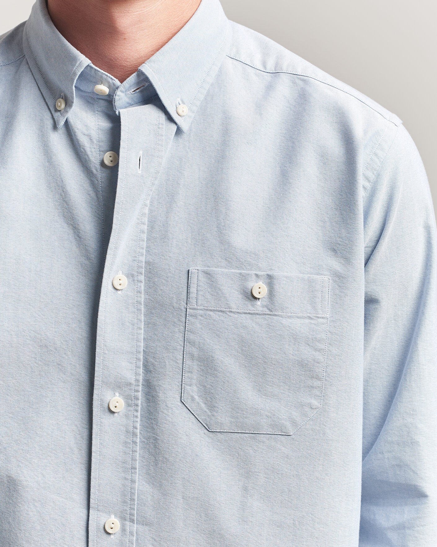 Herr | Skjortor | Eton | Regular Fit Ivy Oxford Shirt Light Blue