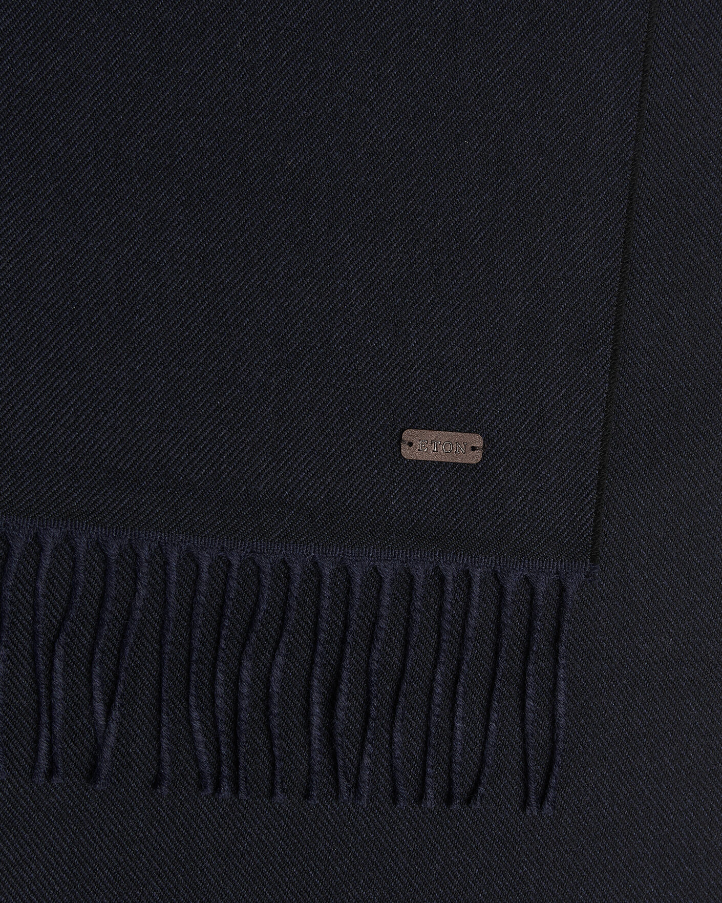 Herr | Halsdukar | Eton | Twill Merino Wool Scarf Navy Blue