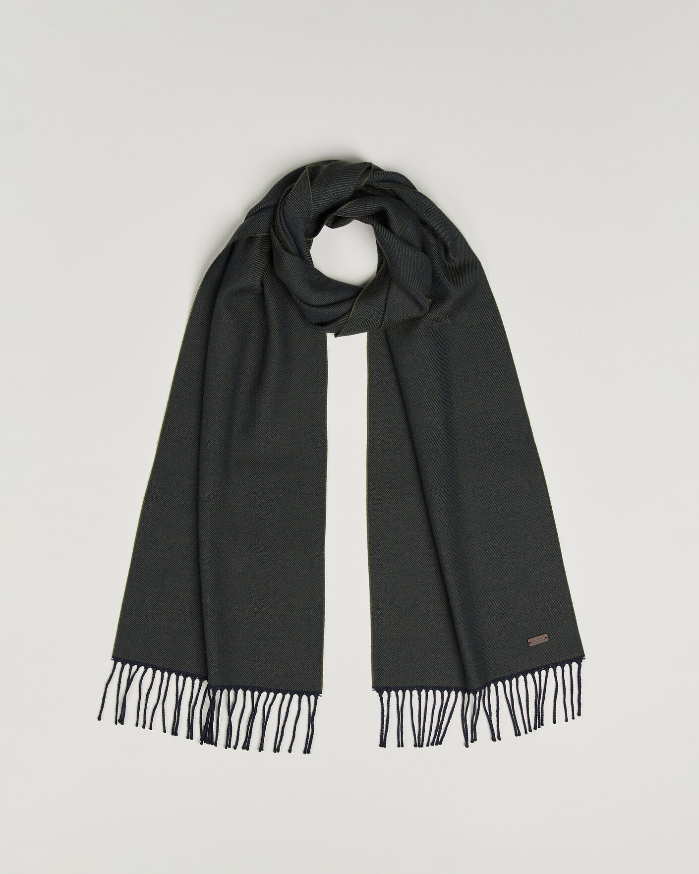 Herr | Halsdukar | Eton | Twill Merino Wool Scarf Dark Green