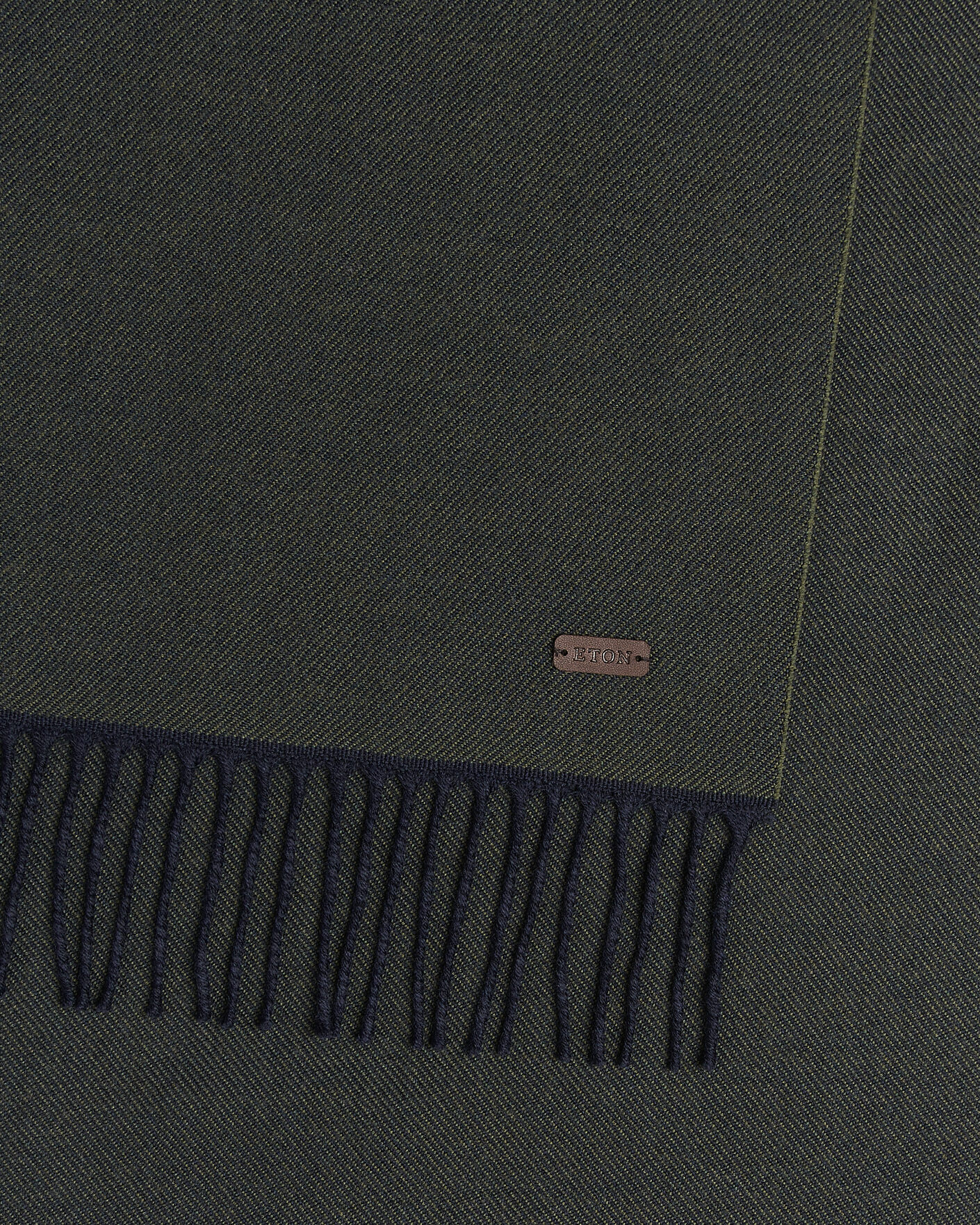 Herr | Halsdukar | Eton | Twill Merino Wool Scarf Dark Green