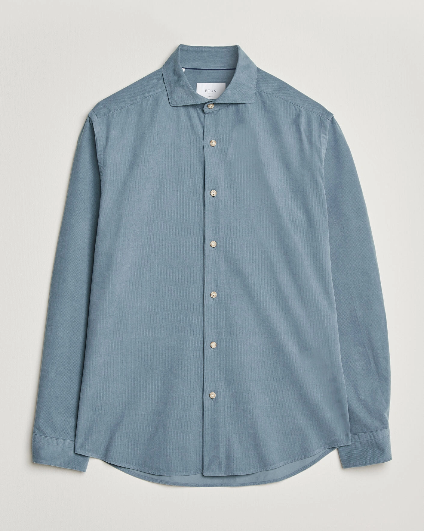 Herr | Skjortor | Eton | Casual Fit Corduroy Shirt Blue