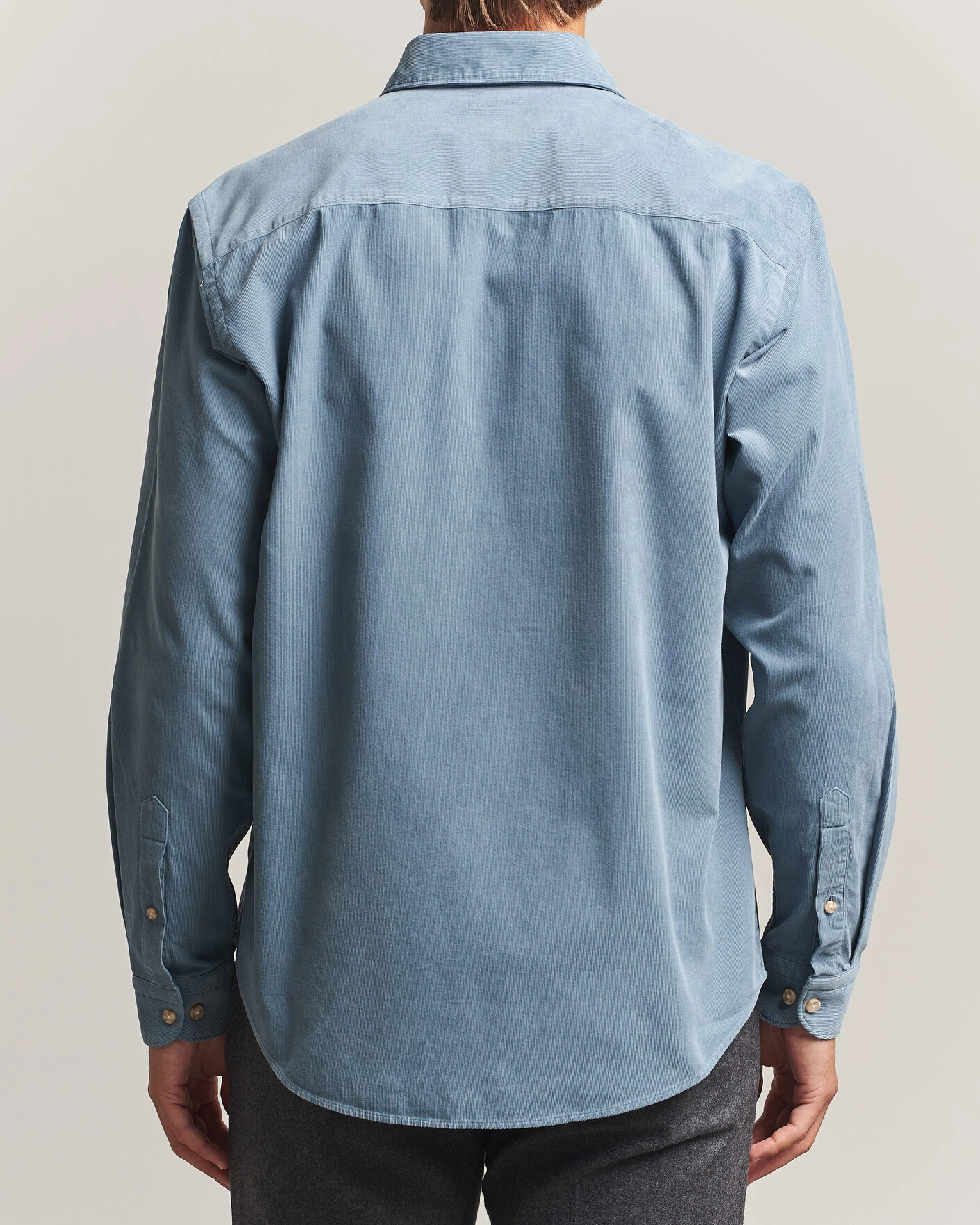Herr | Skjortor | Eton | Casual Fit Corduroy Shirt Blue
