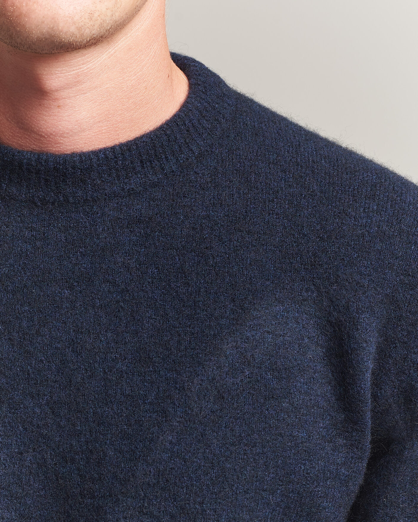 Herr | Tröjor | Filippa K | Yak Knitted Sweater Navy
