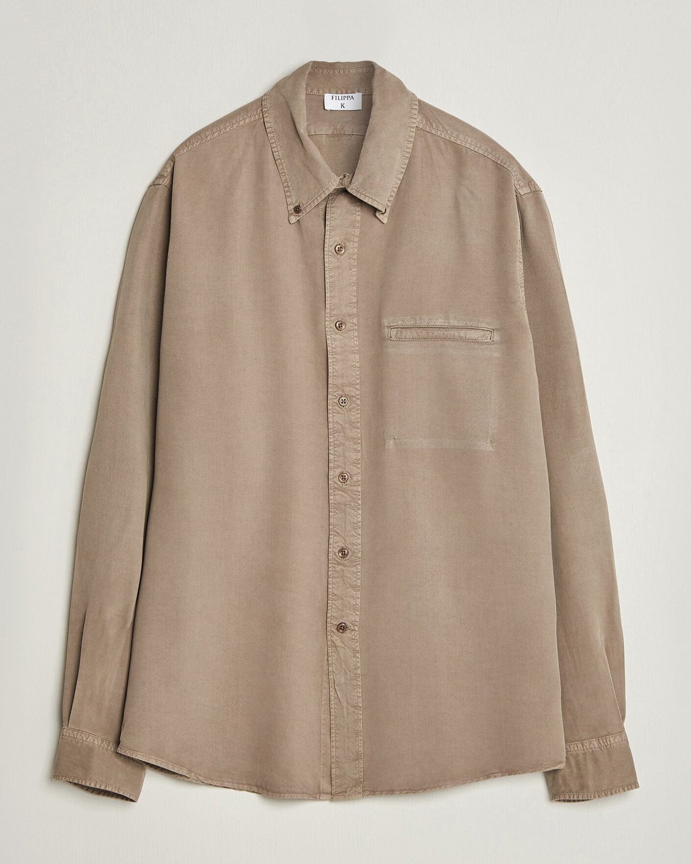 Herr | Skjortor | Filippa K | Zack Lyocell Shirt Stone Taupe