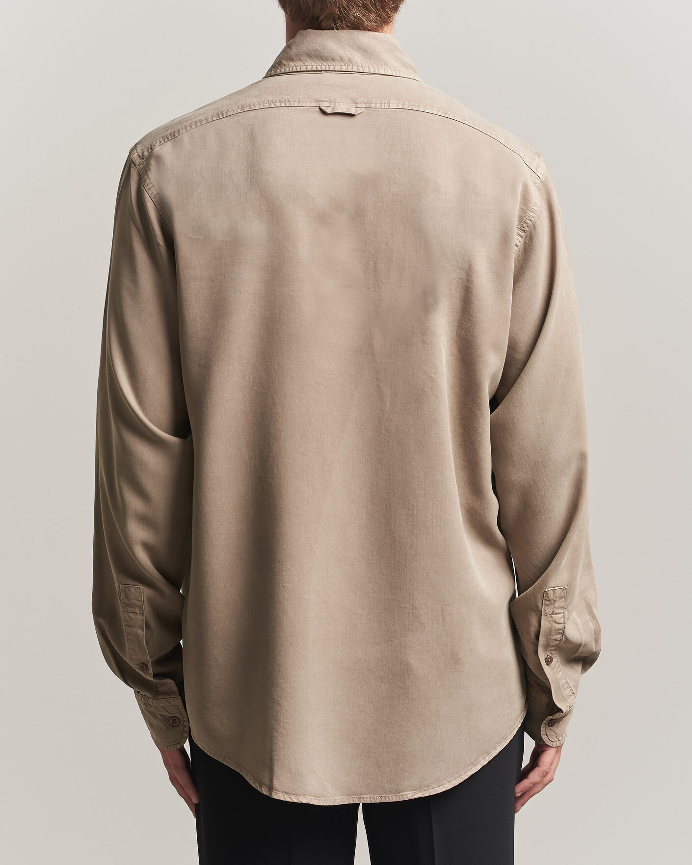 Herr | Skjortor | Filippa K | Zack Lyocell Shirt Stone Taupe