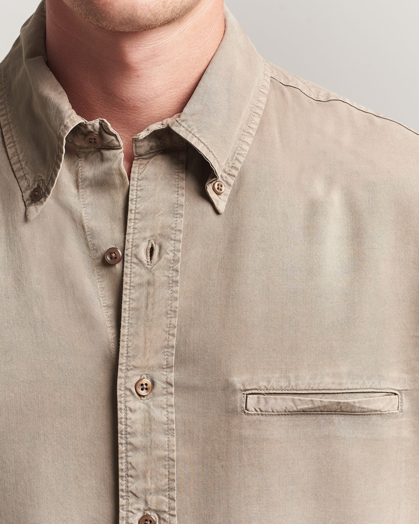 Herr | Skjortor | Filippa K | Zack Lyocell Shirt Stone Taupe