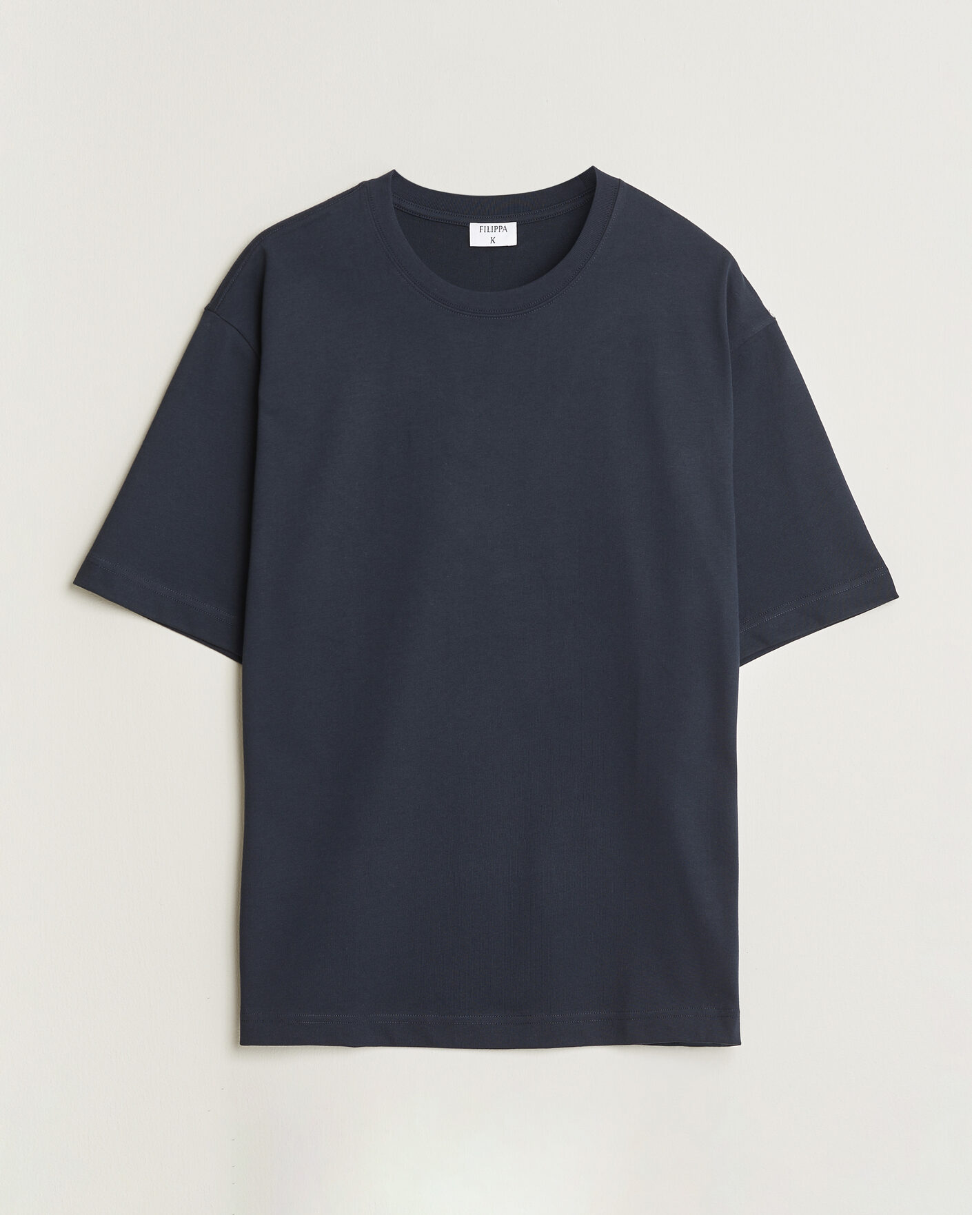 Herr | T-Shirts | Filippa K | Heavy Cotton Crew Neck T-Shirt Night Blue