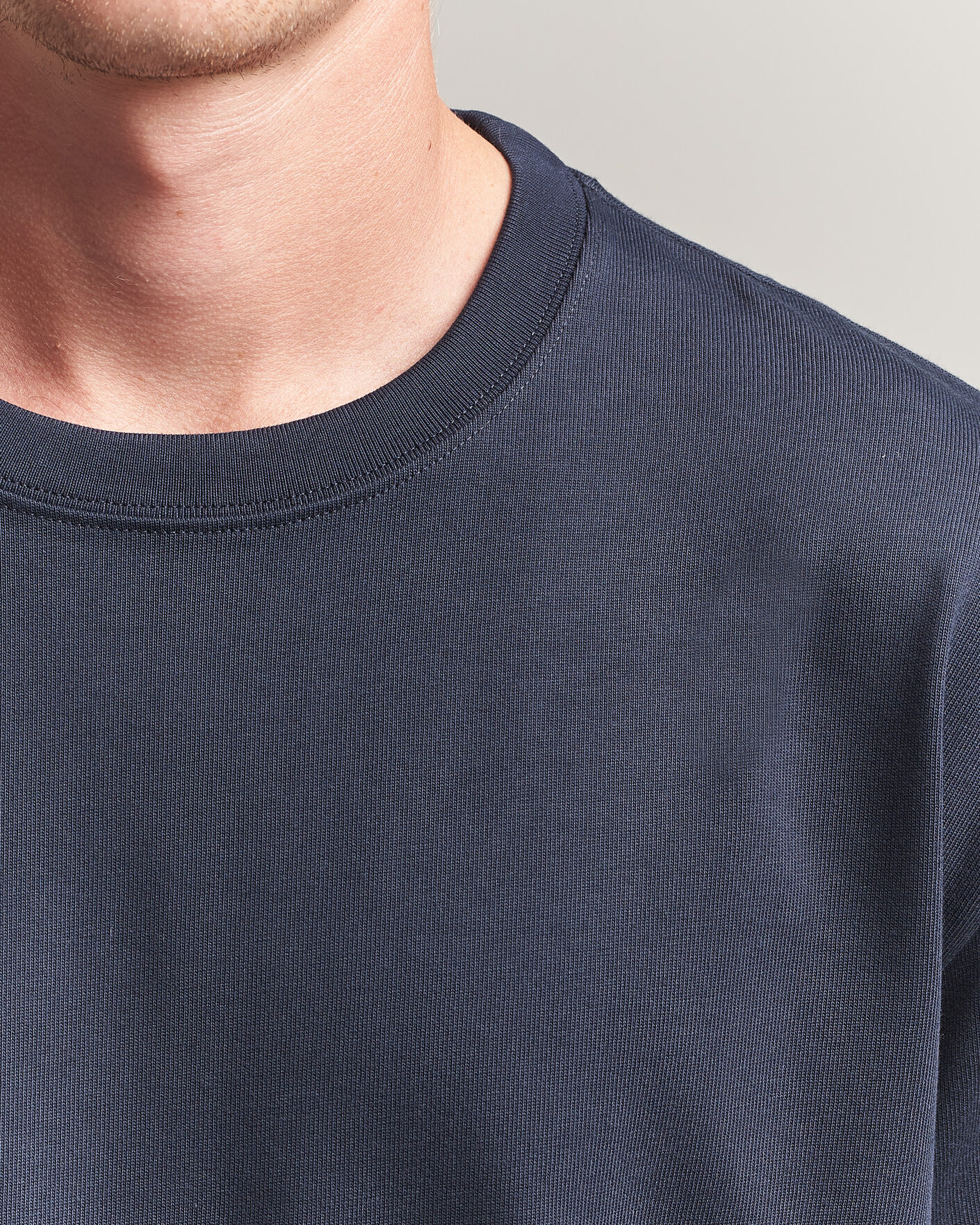 Herr | T-Shirts | Filippa K | Heavy Cotton Crew Neck T-Shirt Night Blue