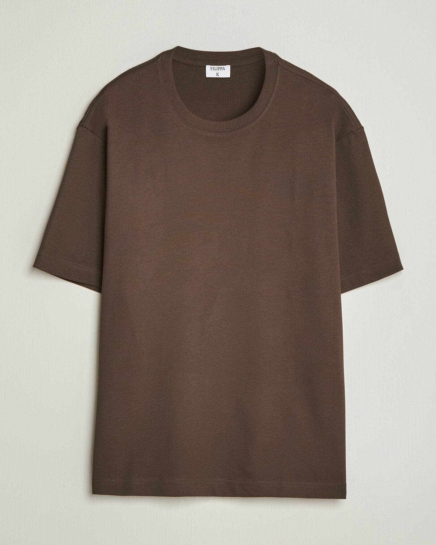 Herr | T-Shirts | Filippa K | Heavy Cotton Crew Neck T-Shirt Golden Brown