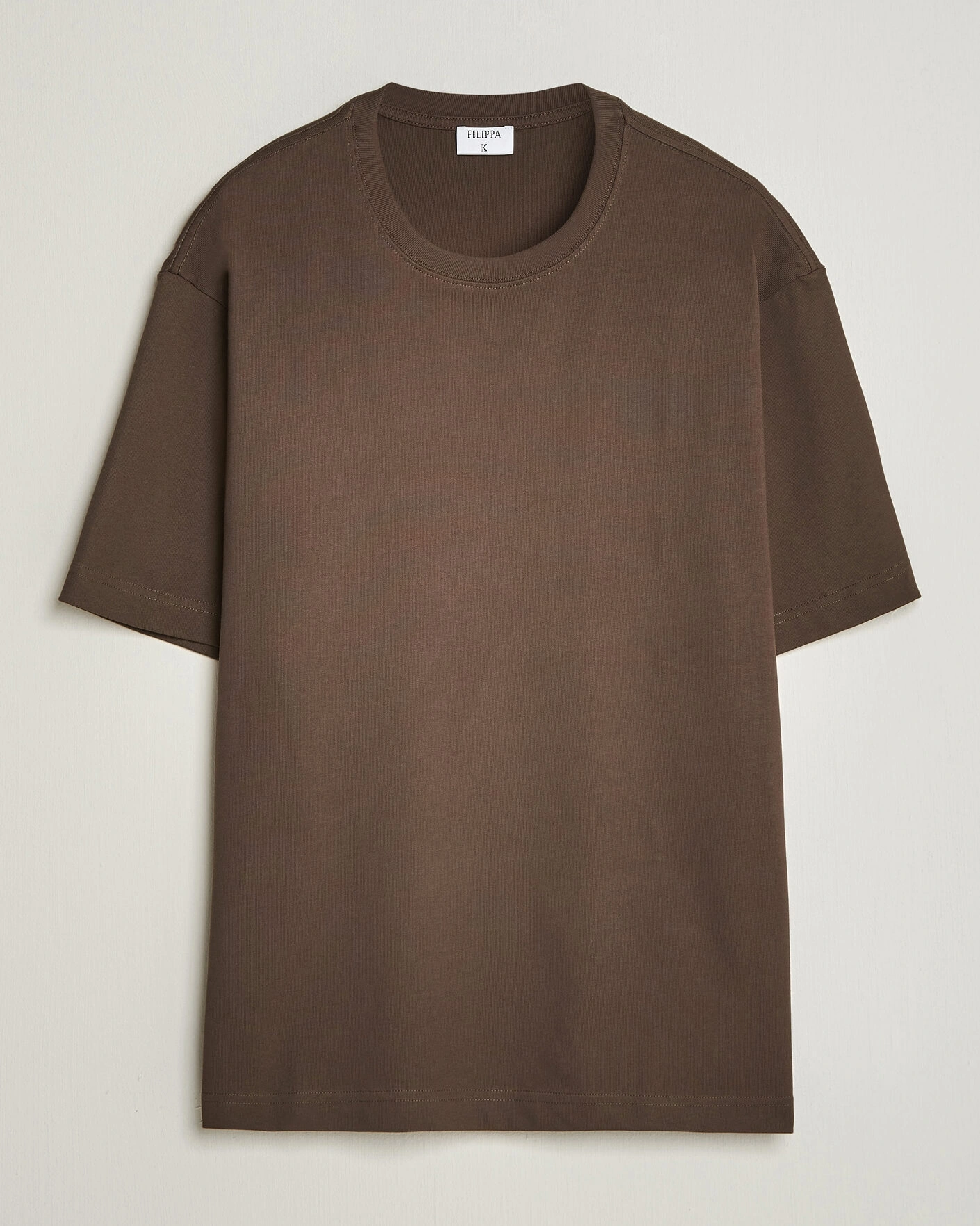 Herr | T-Shirts | Filippa K | Heavy Cotton Crew Neck T-Shirt Golden Brown