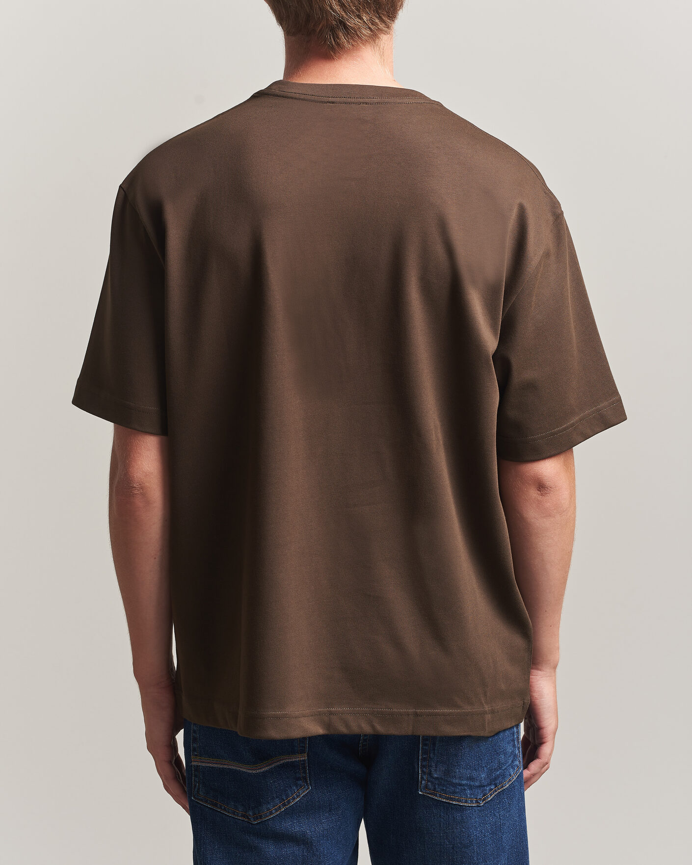 Herr | T-Shirts | Filippa K | Heavy Cotton Crew Neck T-Shirt Golden Brown
