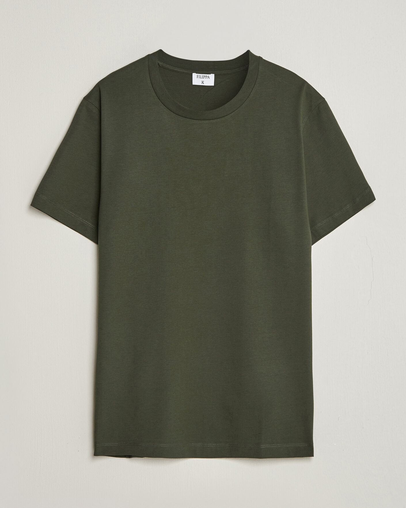 Herr | T-Shirts | Filippa K | Filip Crew Neck T-Shirt Night Green