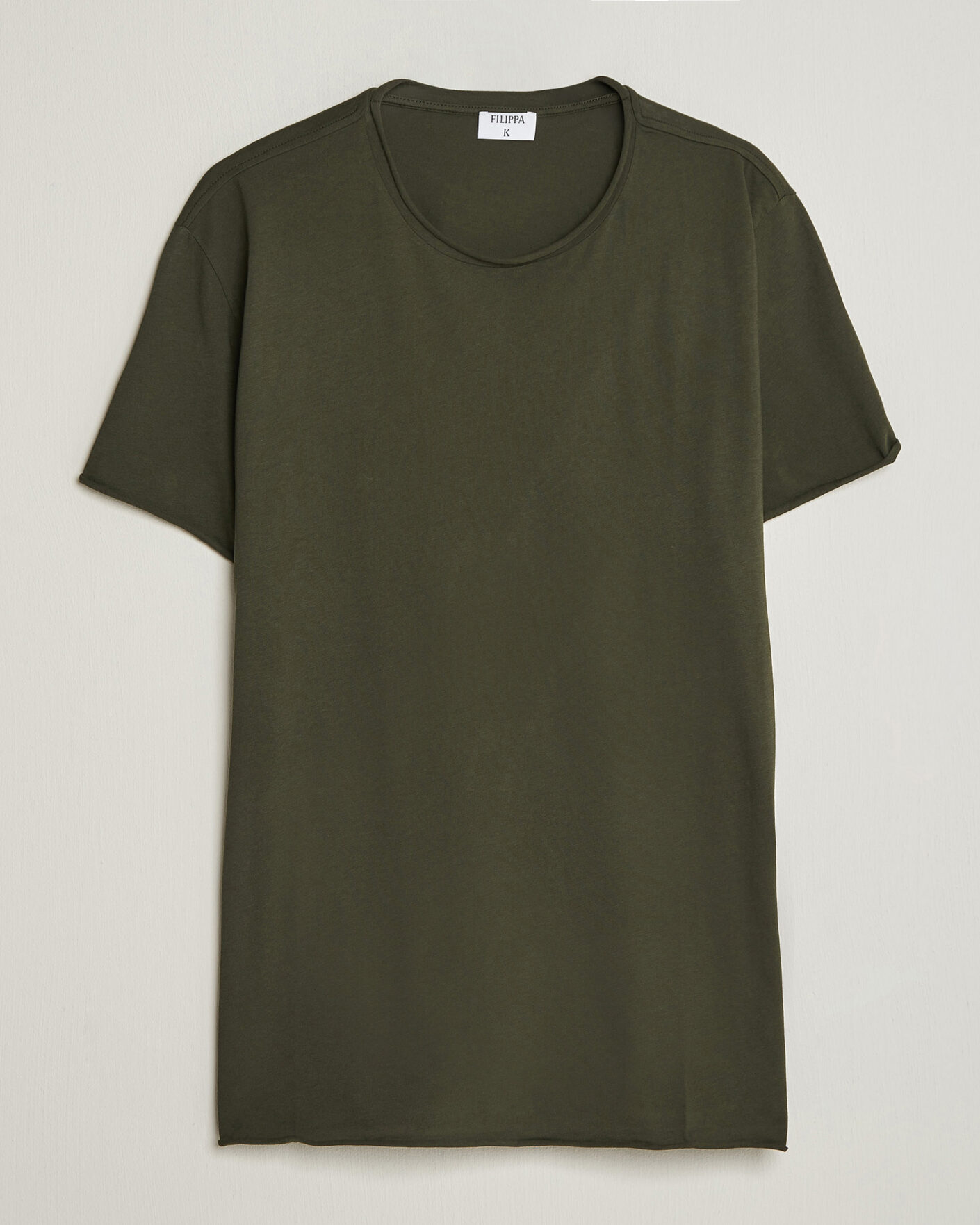 Herr | T-Shirts | Filippa K | Roll Neck Crew Neck T-Shirt Night Green
