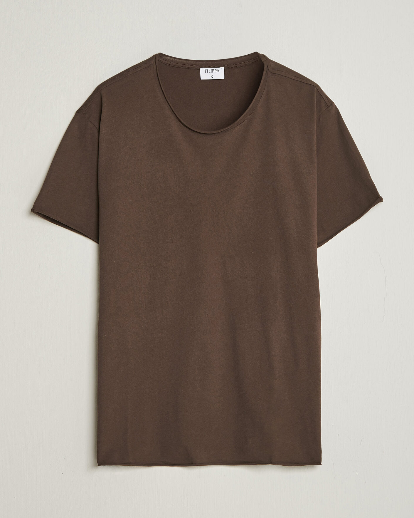 Herr | T-Shirts | Filippa K | Roll Neck Crew Neck T-Shirt Golden Brown