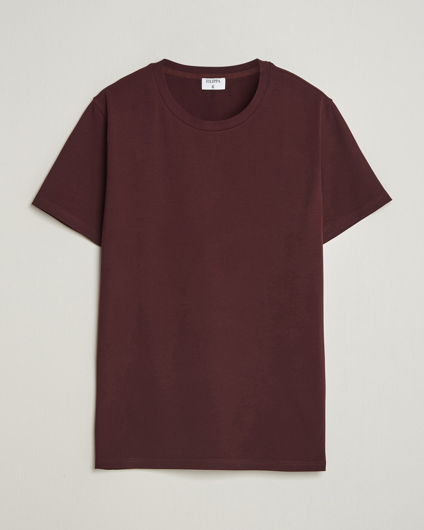 Herr | T-Shirts | Filippa K | Soft Lycra T-Shirt Dark Burgundy