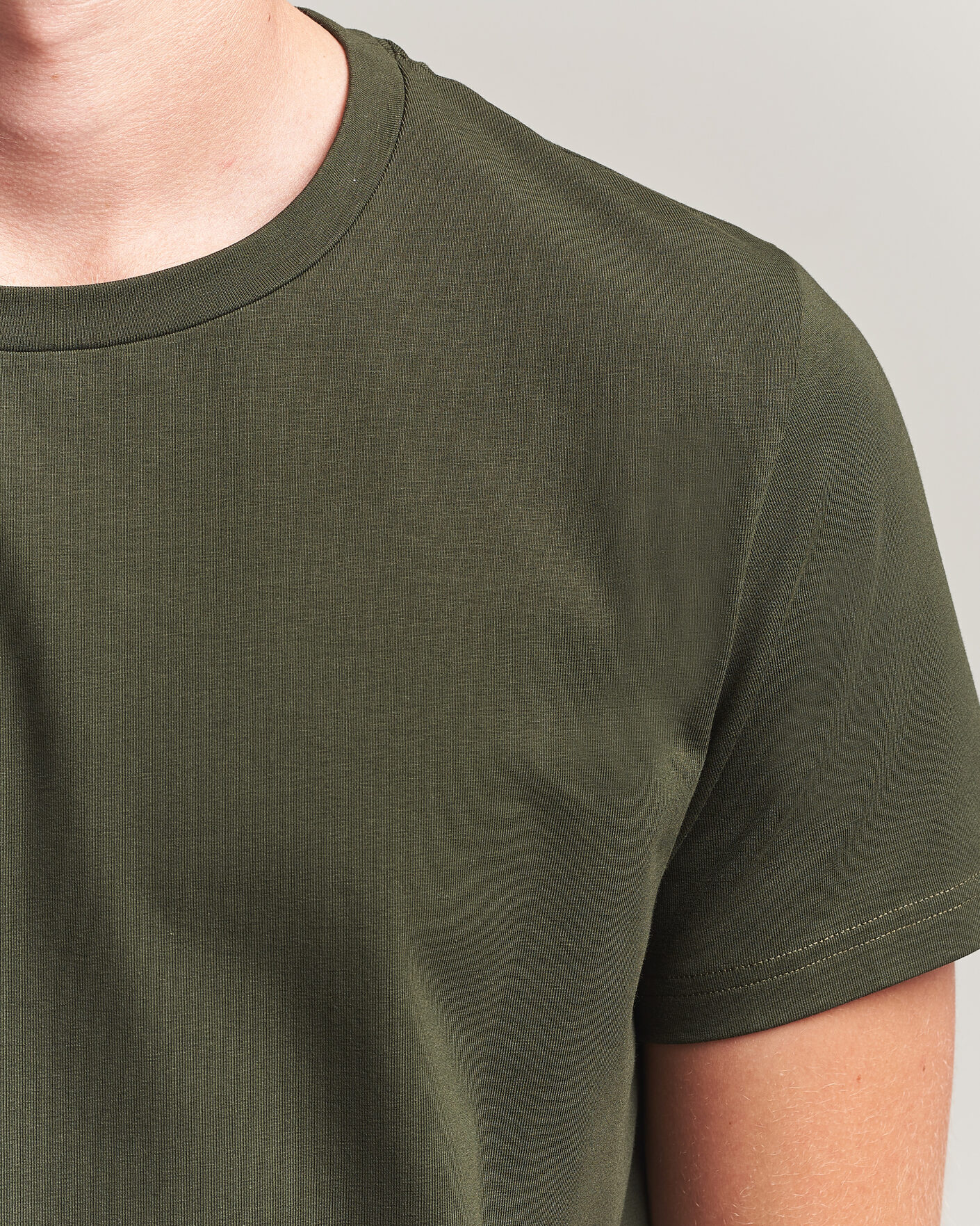 Herr | T-Shirts | Filippa K | Soft Lycra T-Shirt Night Green