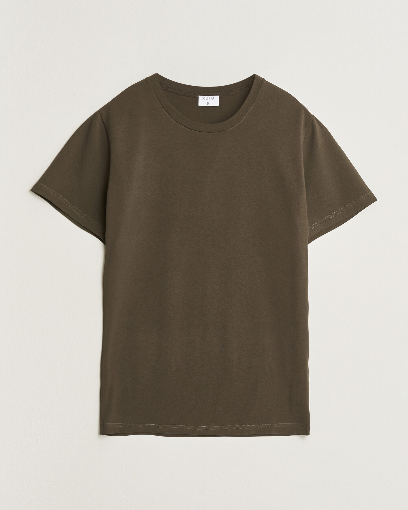 Herr | T-Shirts | Filippa K | Soft Lycra T-Shirt Ebony Brown