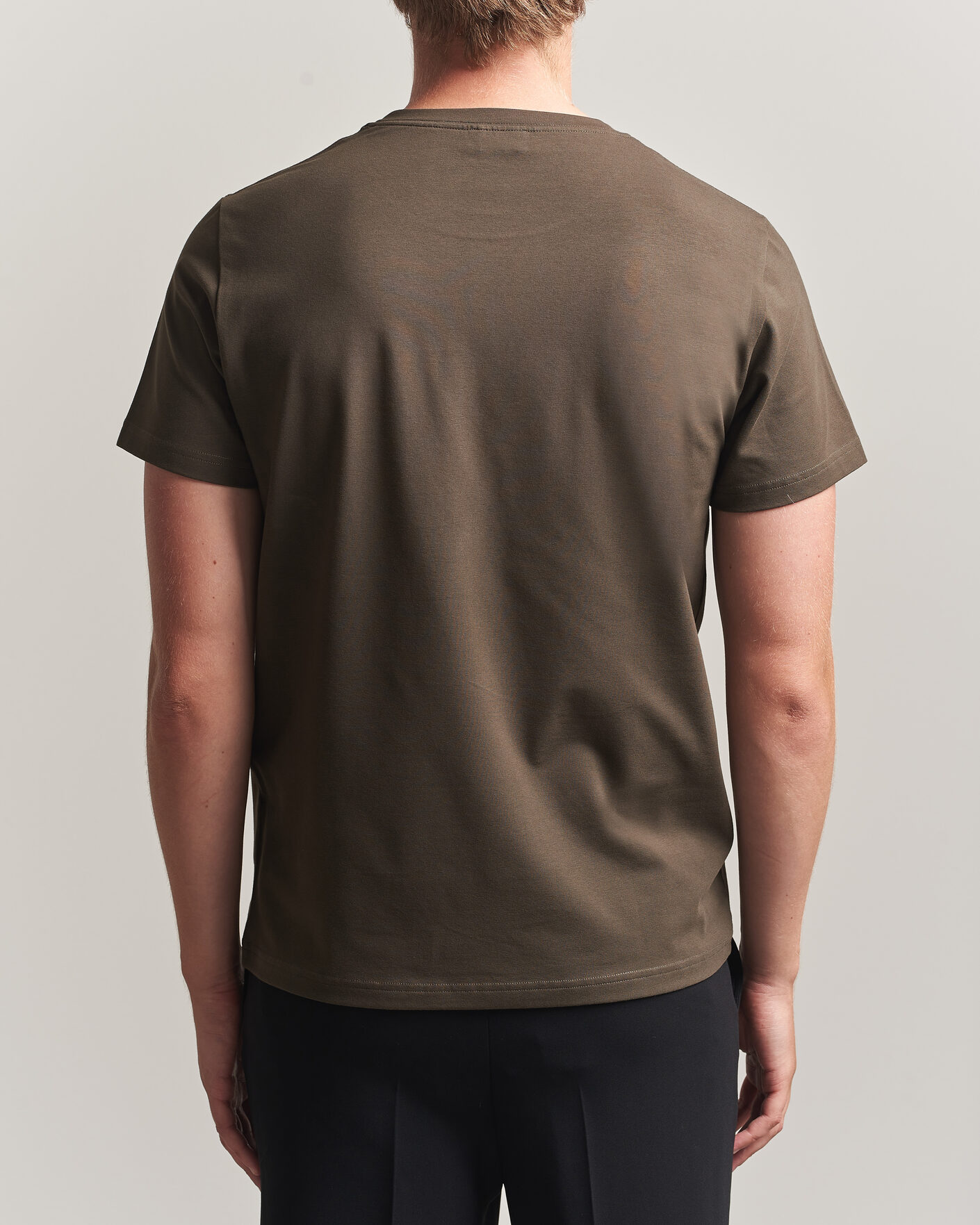 Herr | T-Shirts | Filippa K | Soft Lycra T-Shirt Ebony Brown