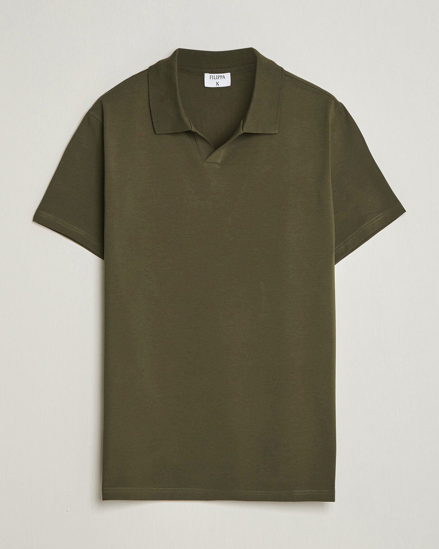 Herr | Pikéer | Filippa K | Soft Lycra Polo T-Shirt Ebony Brown