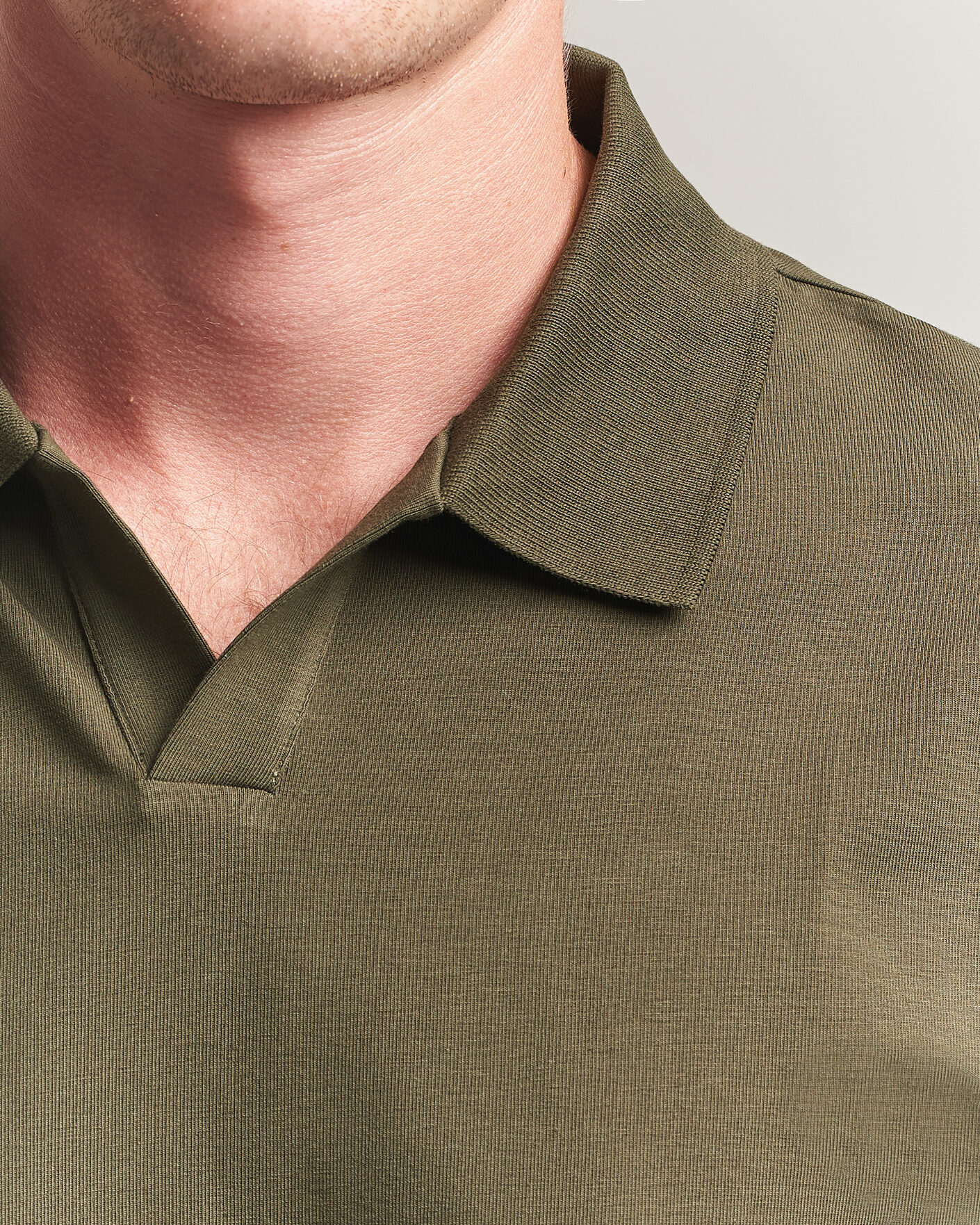 Herr | Pikéer | Filippa K | Soft Lycra Polo T-Shirt Ebony Brown