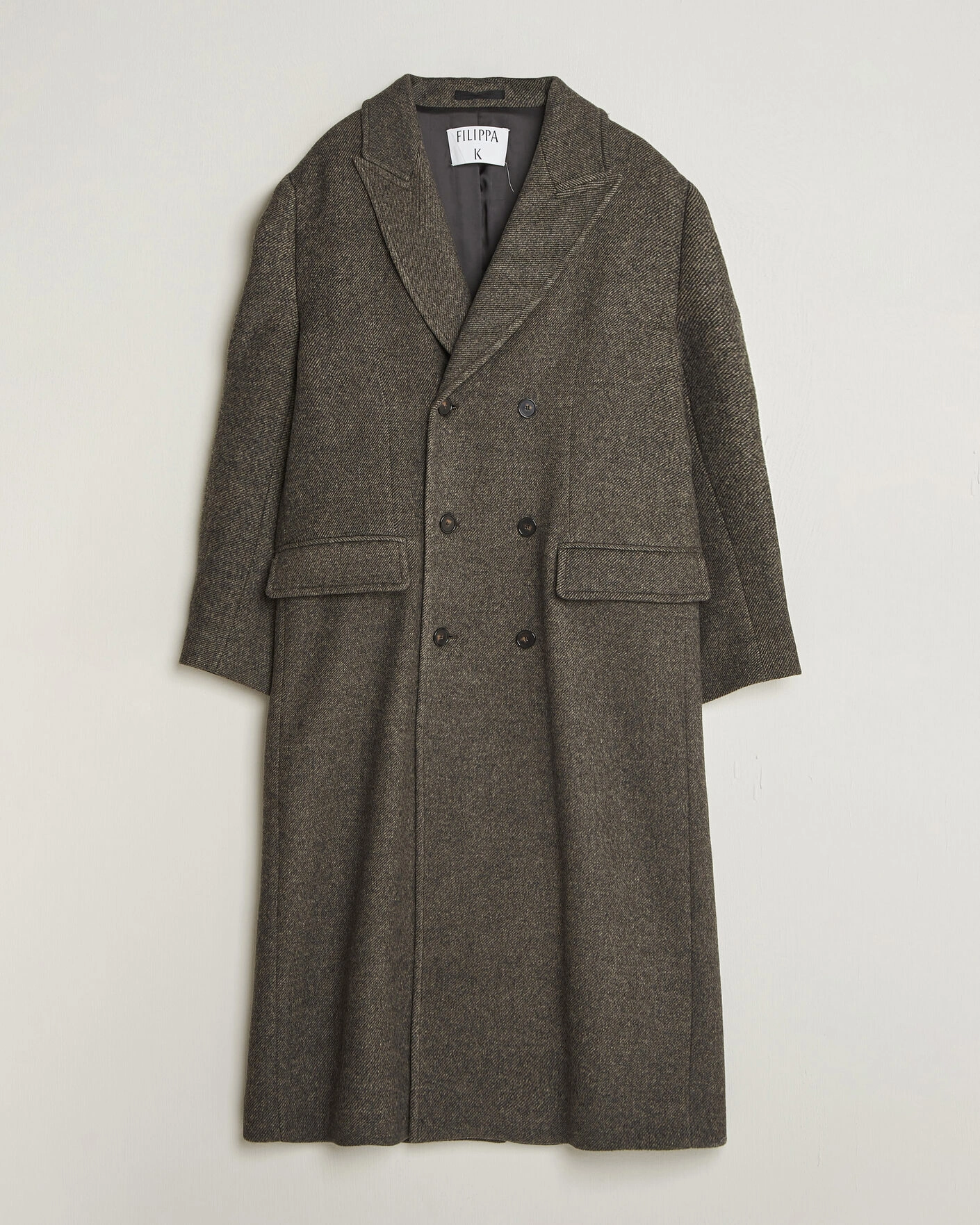 Herr | Jackor | Filippa K | Damian Wool Twill Coat Driftwood
