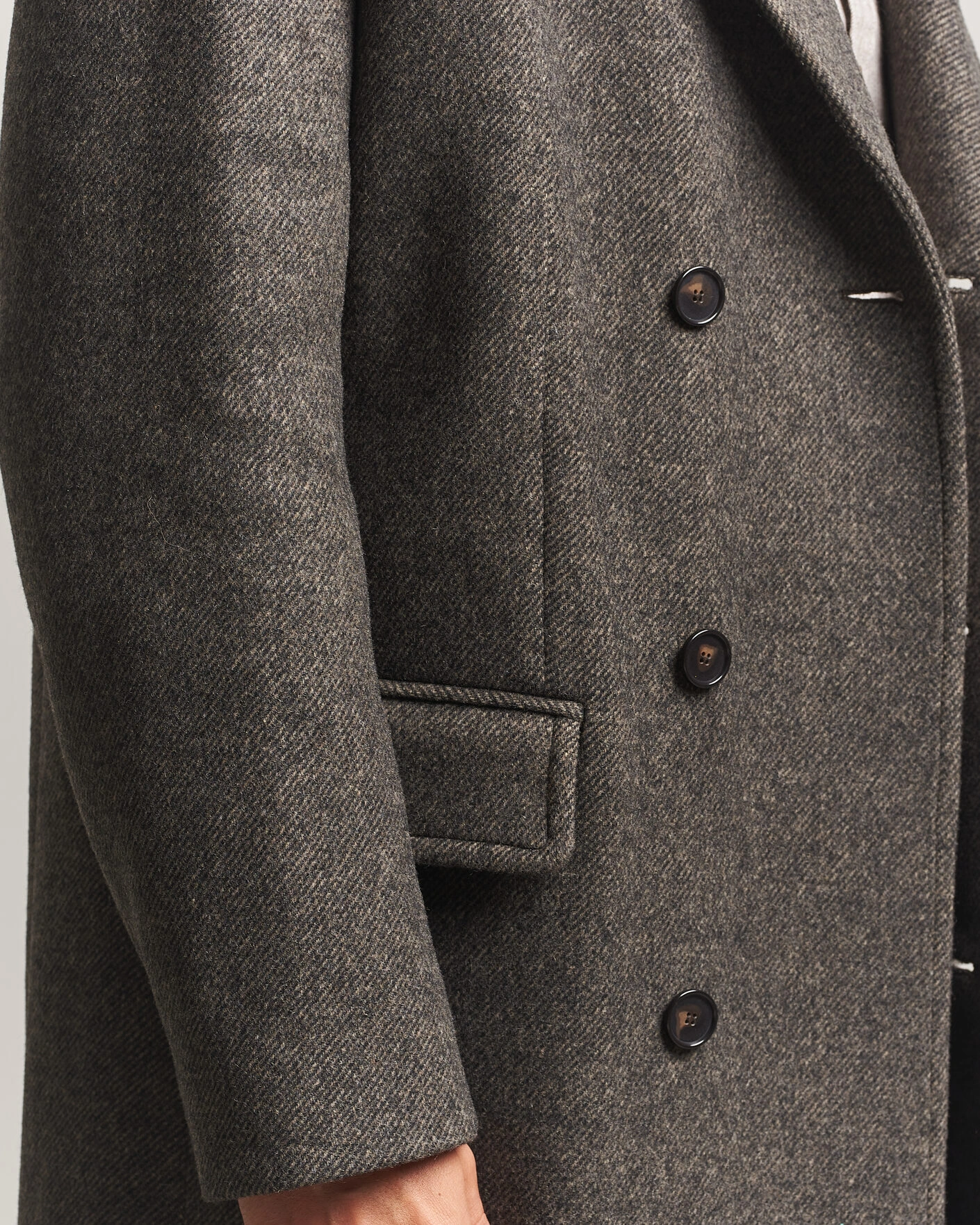 Herr | Jackor | Filippa K | Damian Wool Twill Coat Driftwood