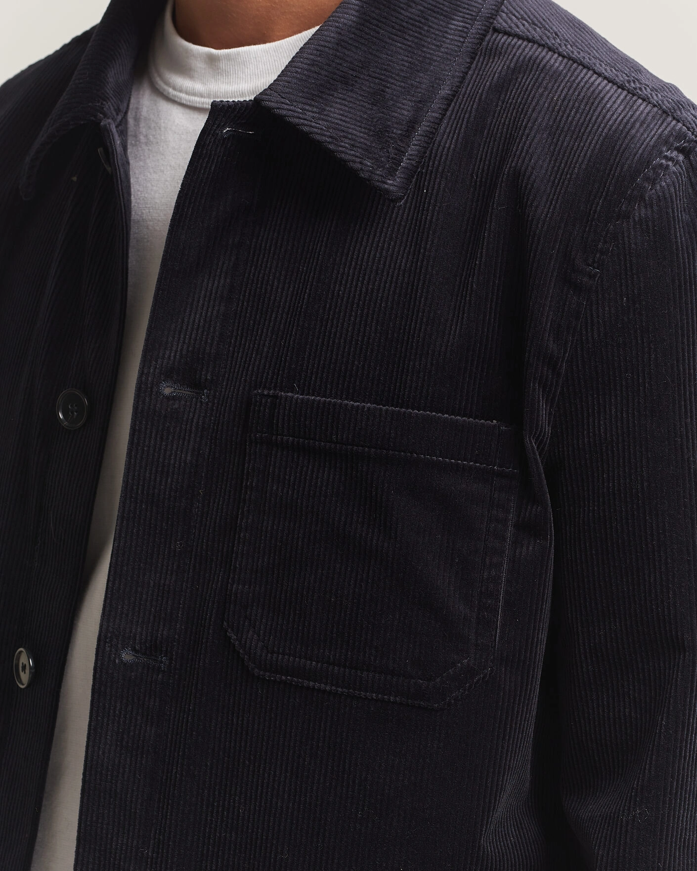 Herr | Skjortor | Filippa K | Taylor Corduroy Overshirt Navy