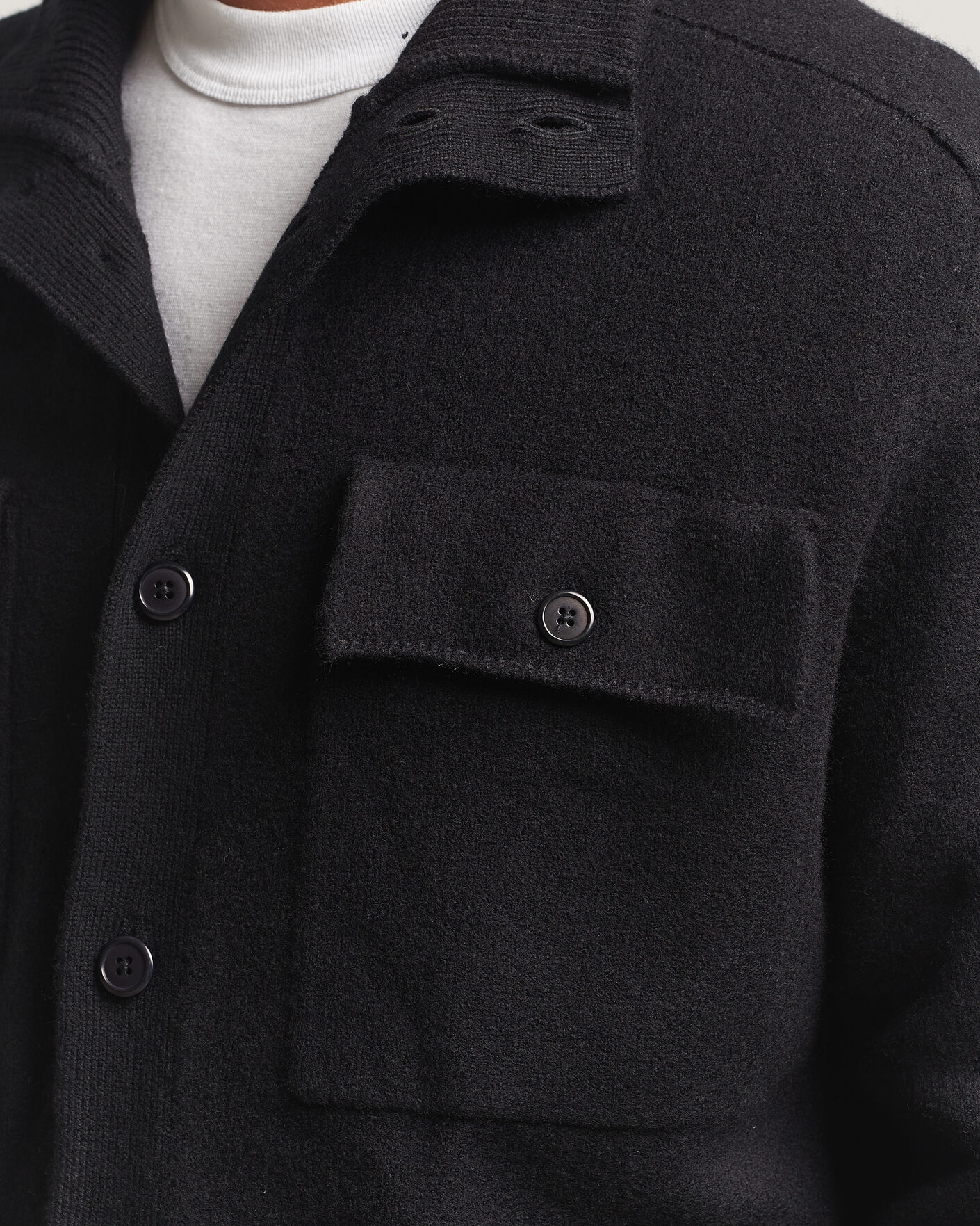 Herr | Tröjor | Filippa K | Wool Knitted Cardigan Black