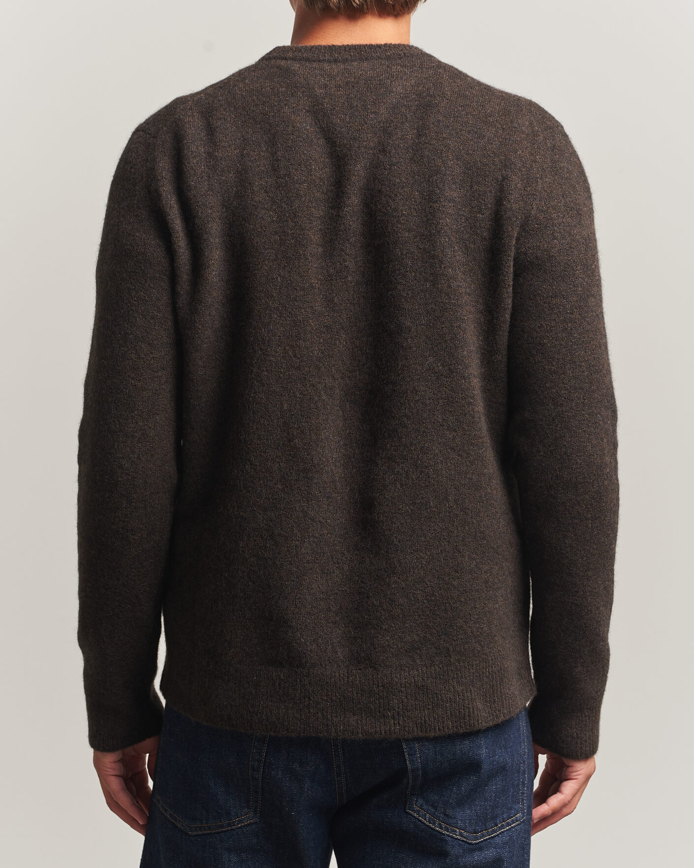 Herr | Tröjor | Filippa K | Yak Knitted Sweater Golden Brown