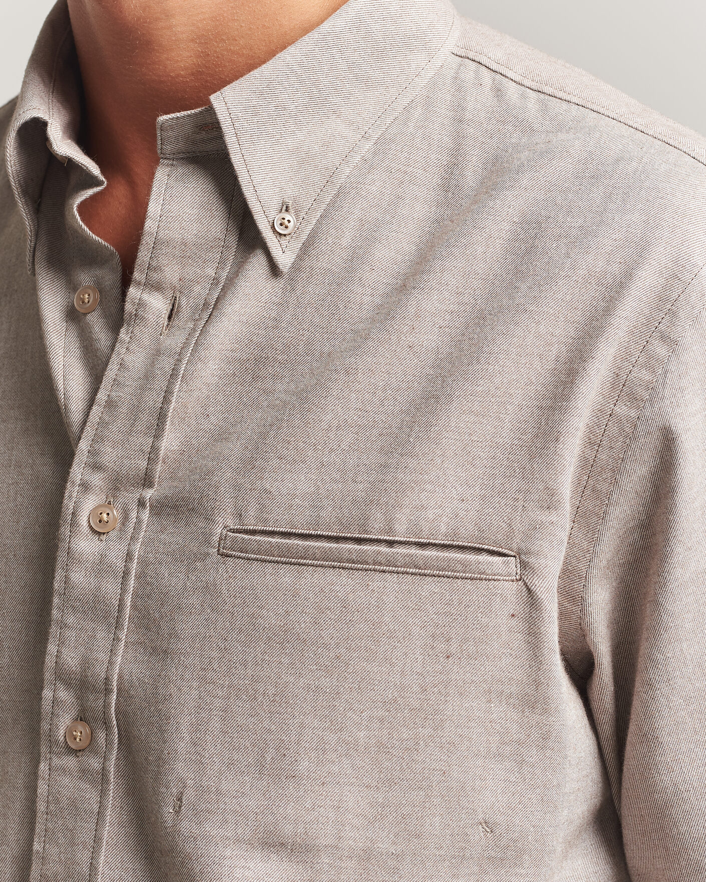 Herr | Skjortor | Filippa K | Zack Flannel Shirt Mid Brown