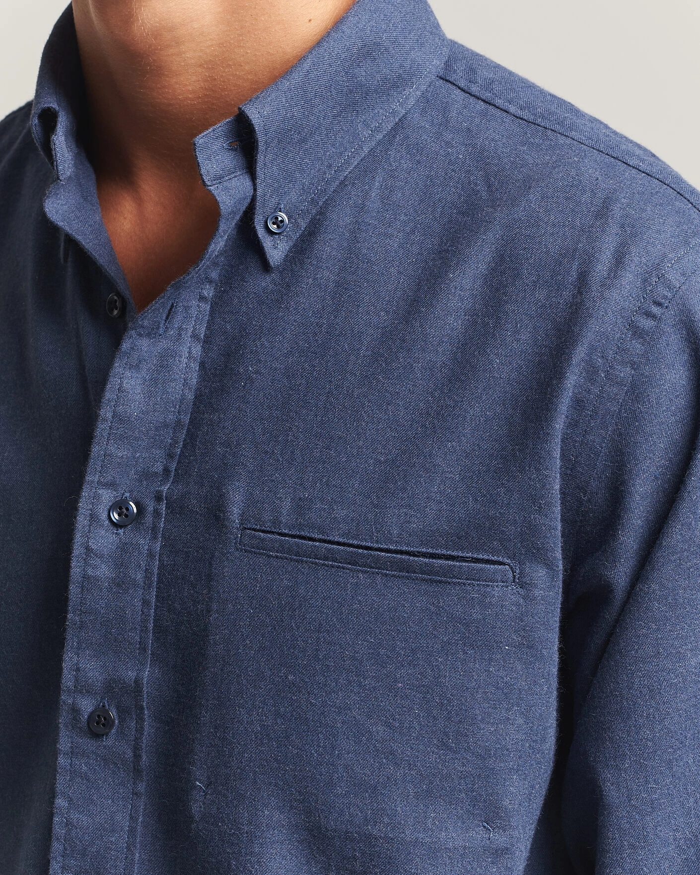 Herr | Skjortor | Filippa K | Zack Flannel Shirt Navy