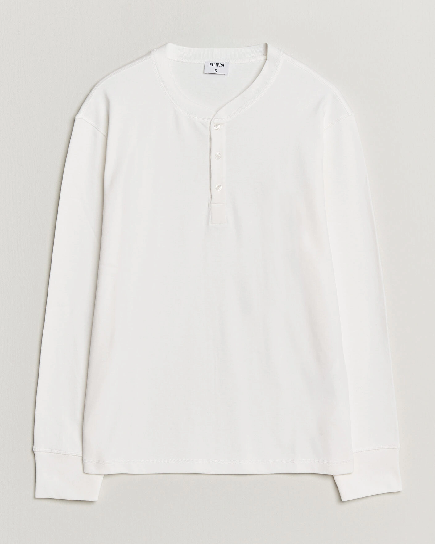Herr | Tröjor | Filippa K | Cotton Rib Henley White