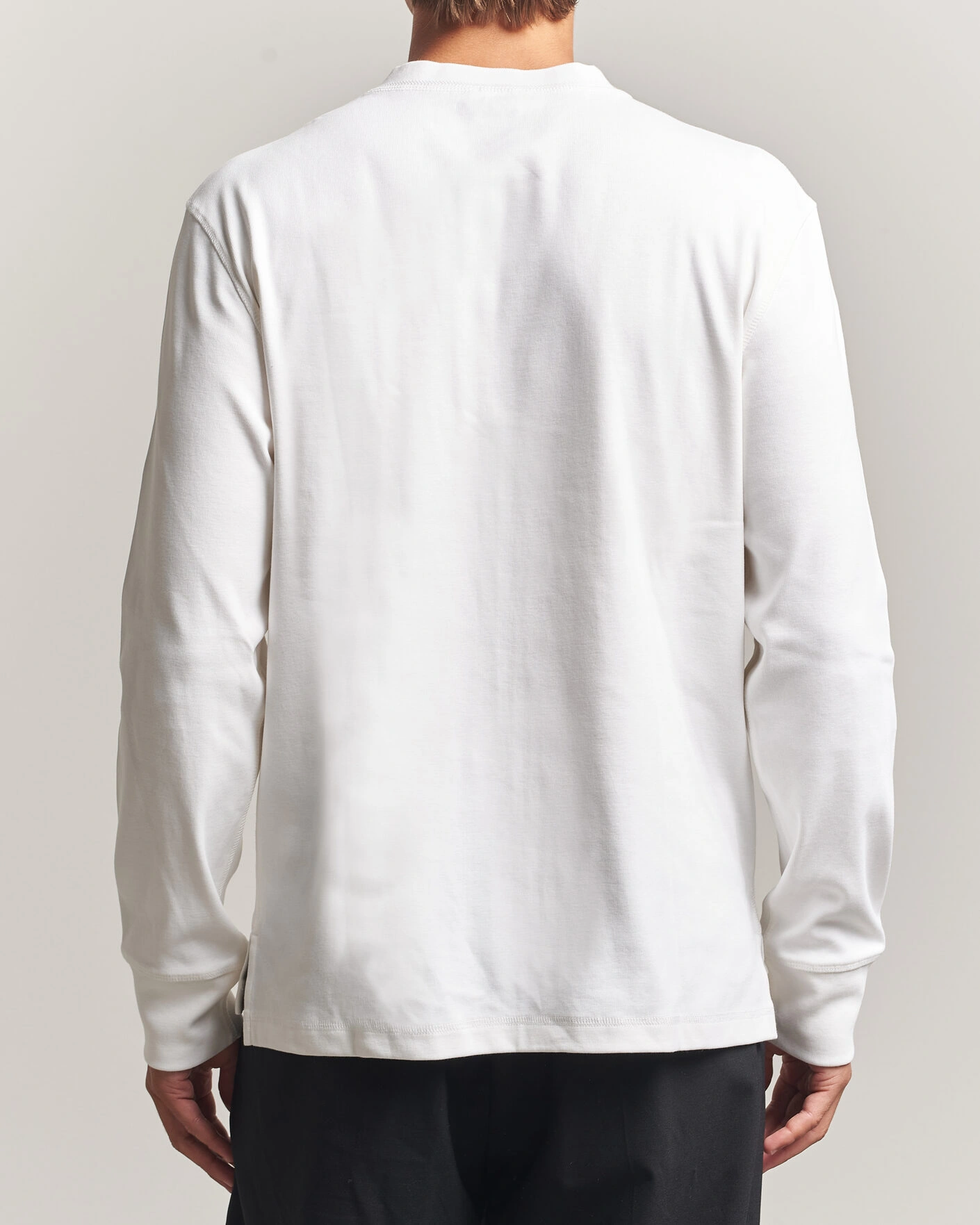 Herr | Tröjor | Filippa K | Cotton Rib Henley White