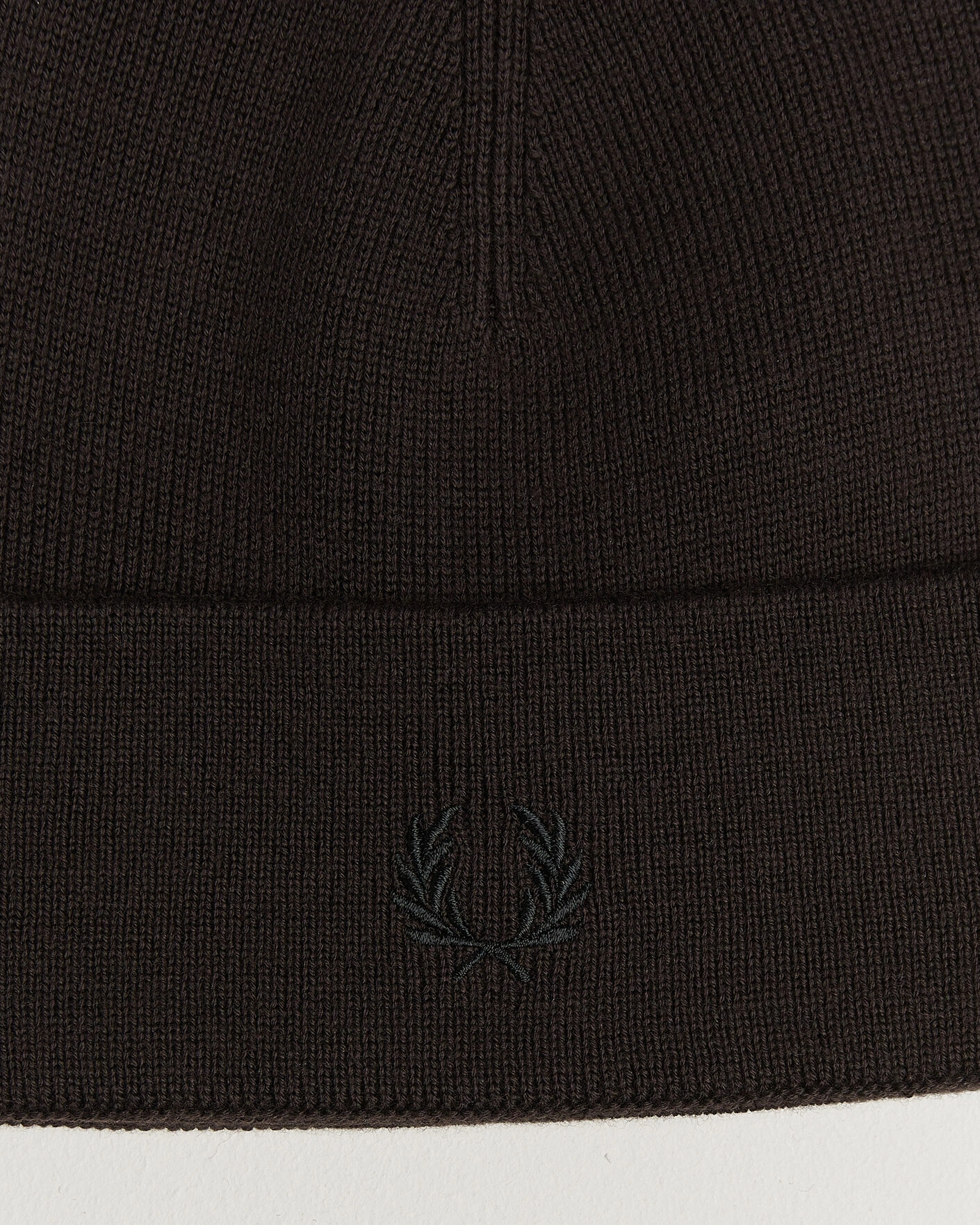Herr | Mössor | Fred Perry | Merino Wool Beanie Rich Brown