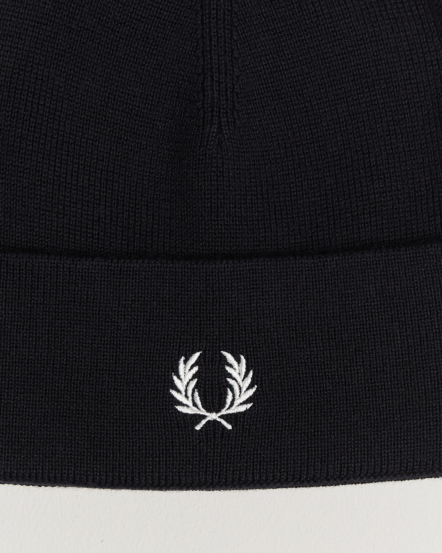 Herr | Mössor | Fred Perry | Merino Wool Beanie Navy