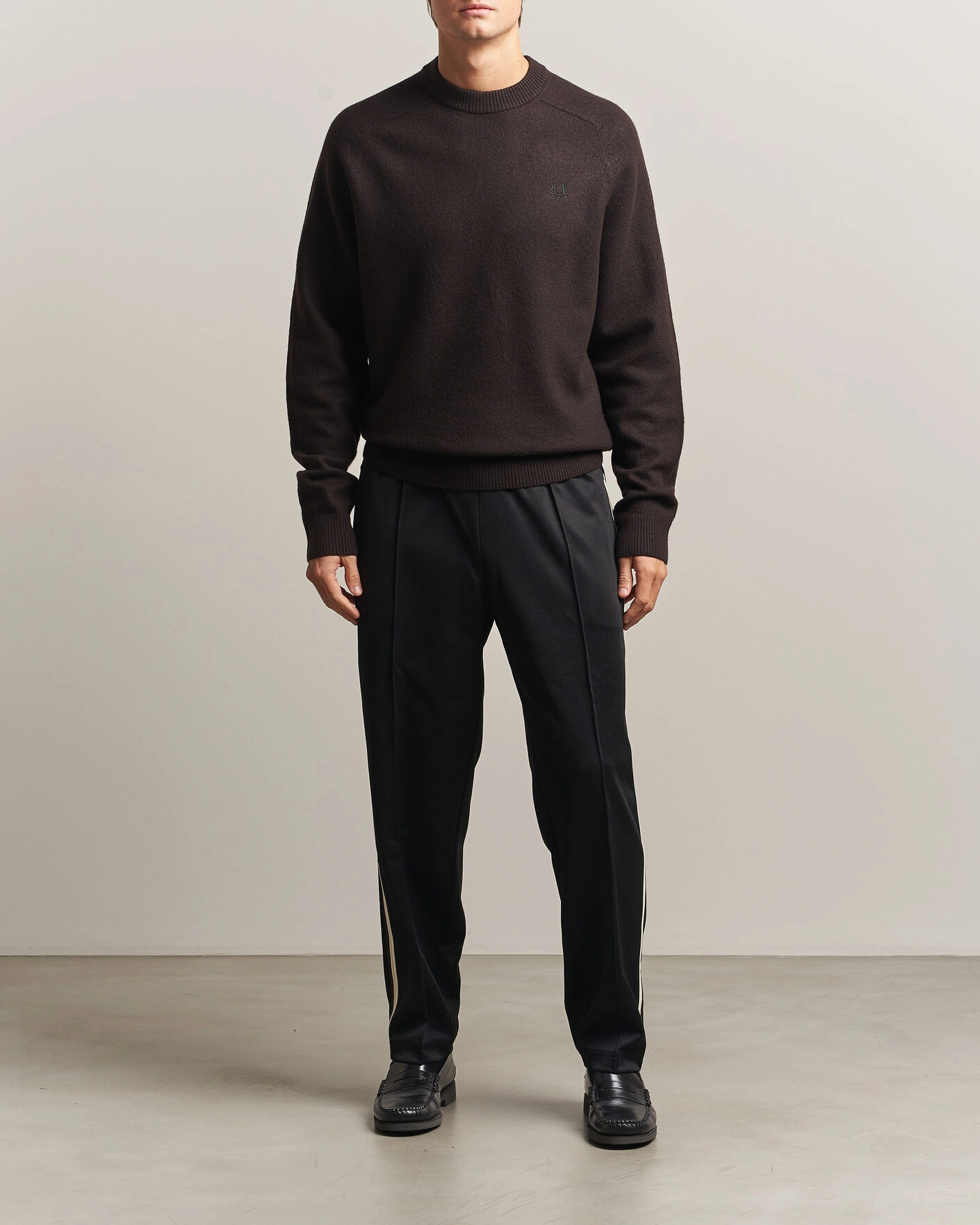 Herr | Byxor | Fred Perry | Tipped Taped Track Pants Black