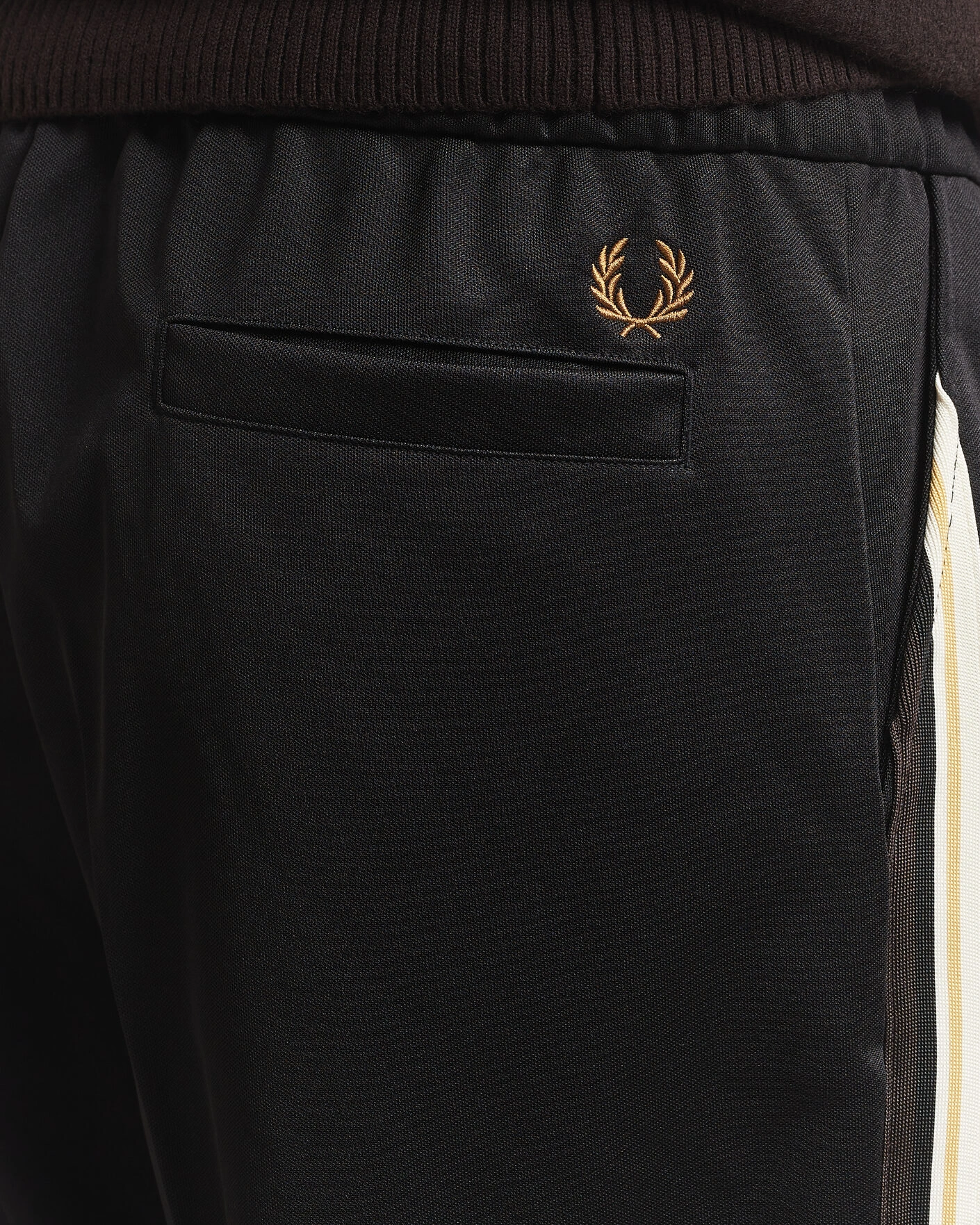 Herr | Byxor | Fred Perry | Tipped Taped Track Pants Black