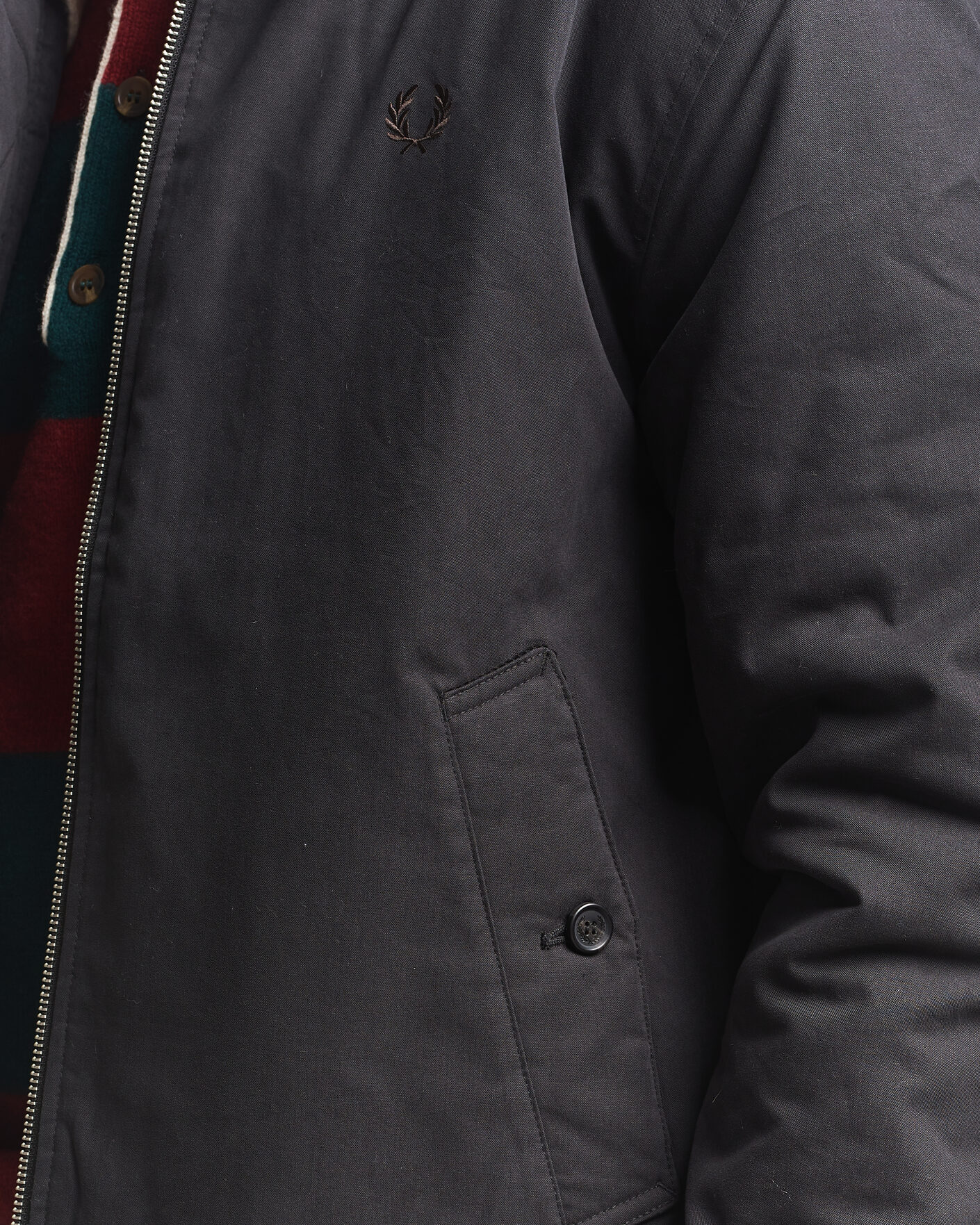 Herr | Jackor | Fred Perry | Cotton Caban Jacket Black