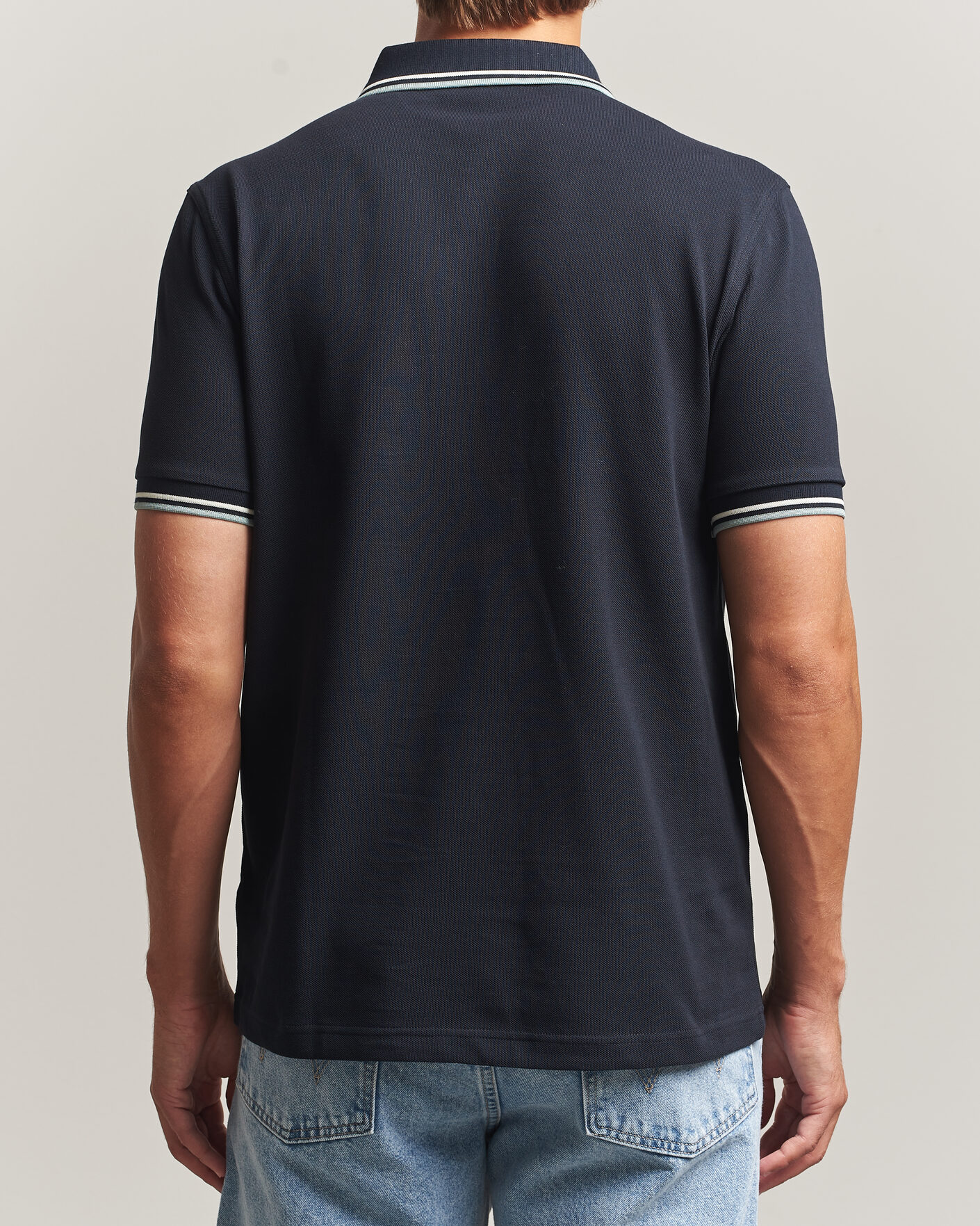 Herr | Pikéer | Fred Perry | Twin Tipped Polo Shirt Navy