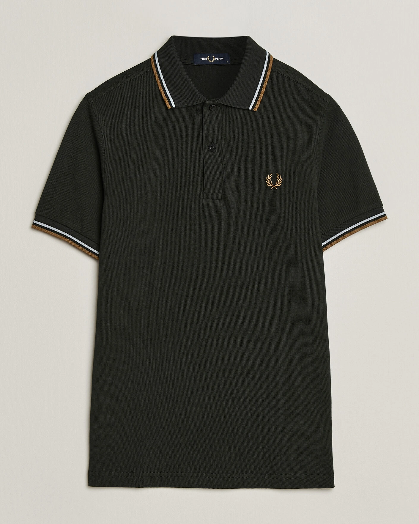 Herr | Pikéer | Fred Perry | Twin Tipped Polo Shirt Night Green
