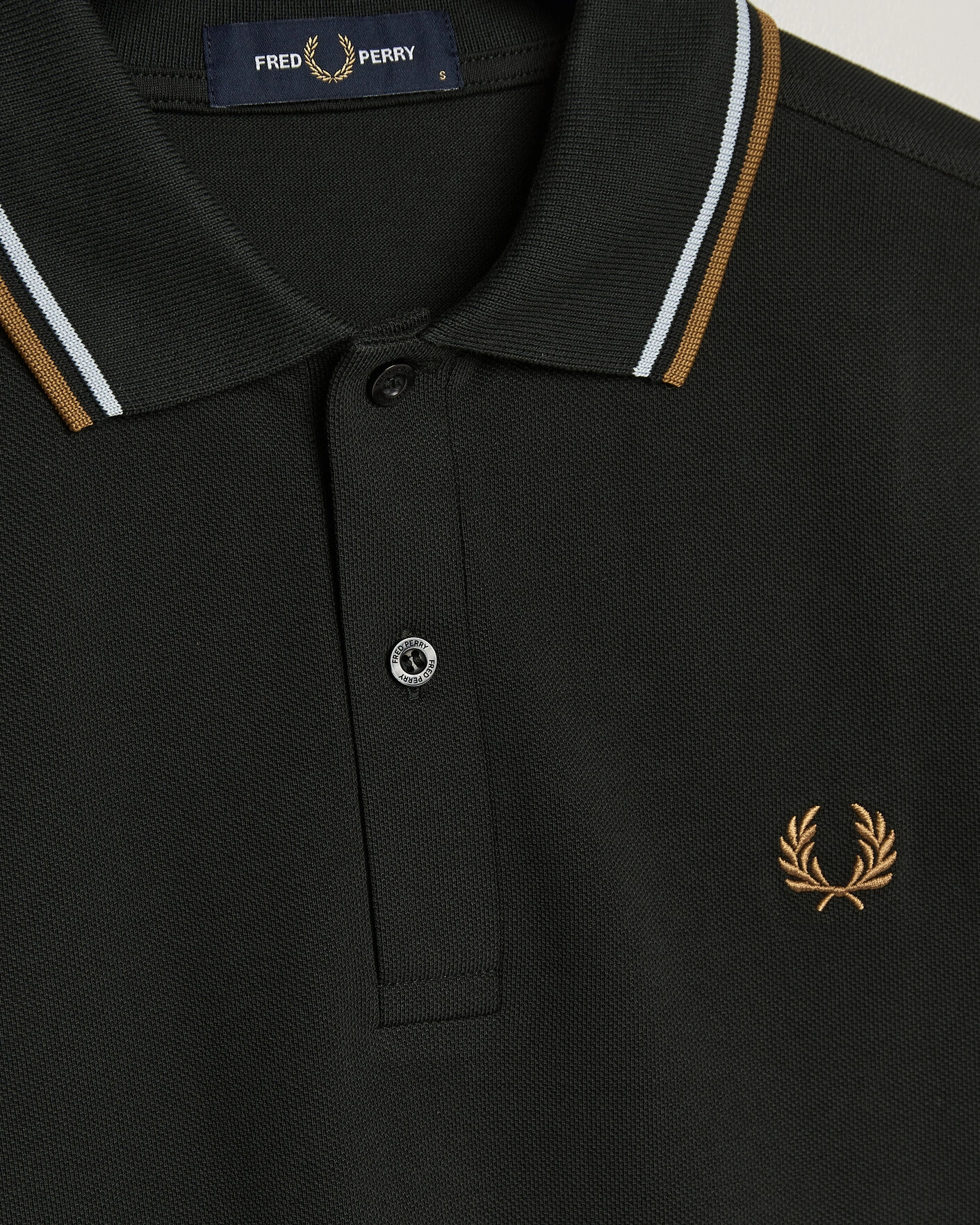 Herr | Pikéer | Fred Perry | Twin Tipped Polo Shirt Night Green