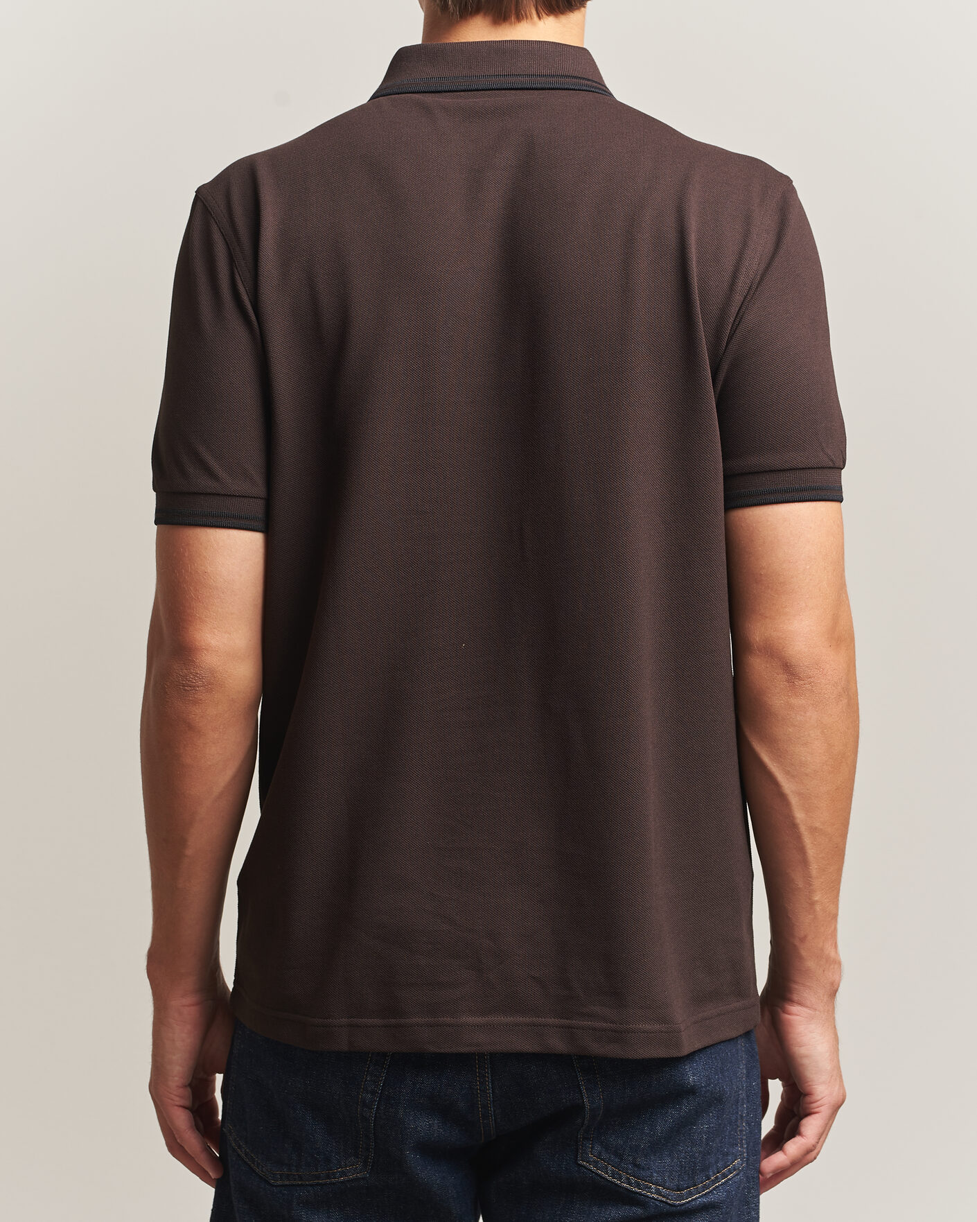 Herr | Pikéer | Fred Perry | Twin Tipped Polo Shirt Rich Brown