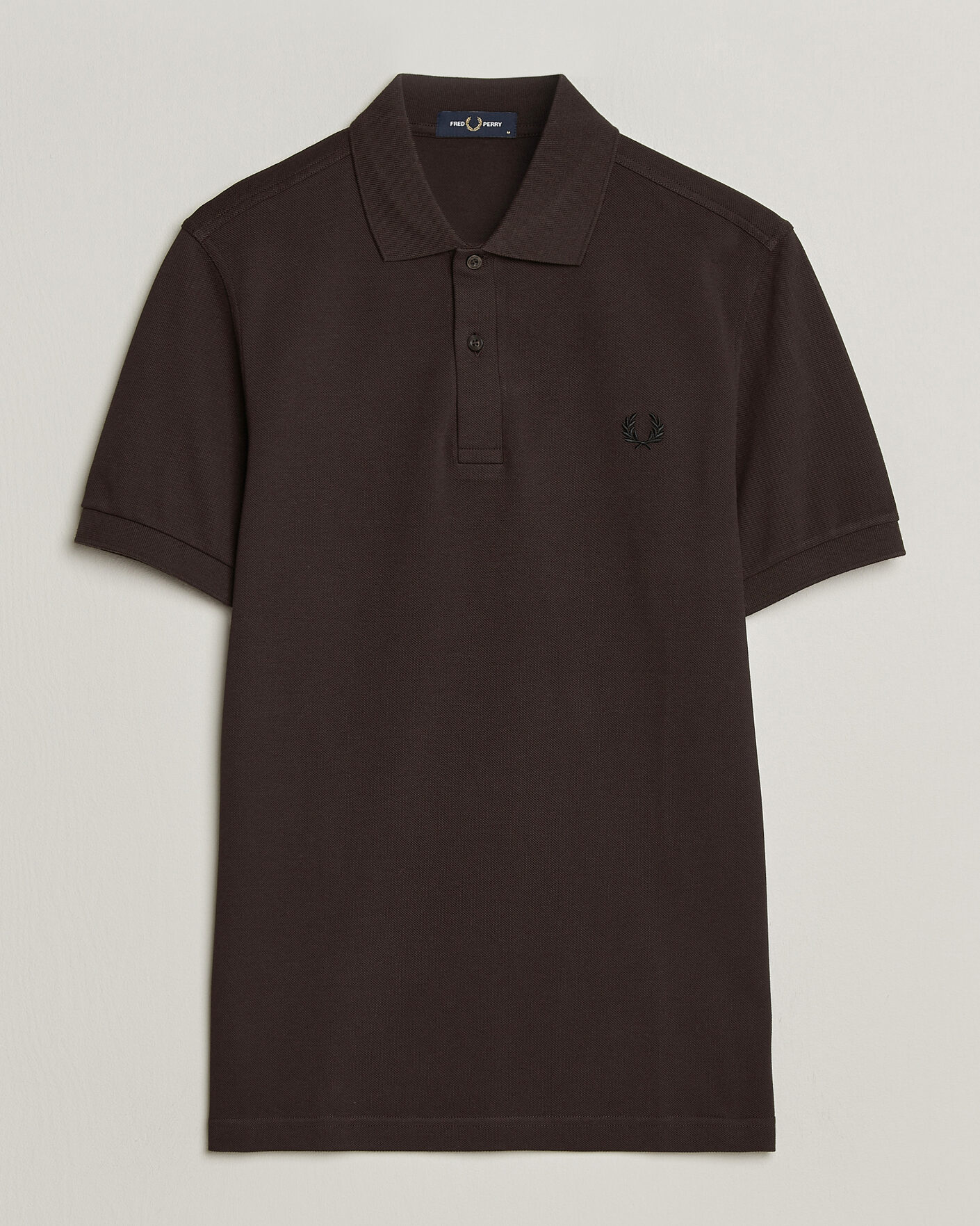 Herr | Pikéer | Fred Perry | Plain Polo Shirt Night Rich Brown